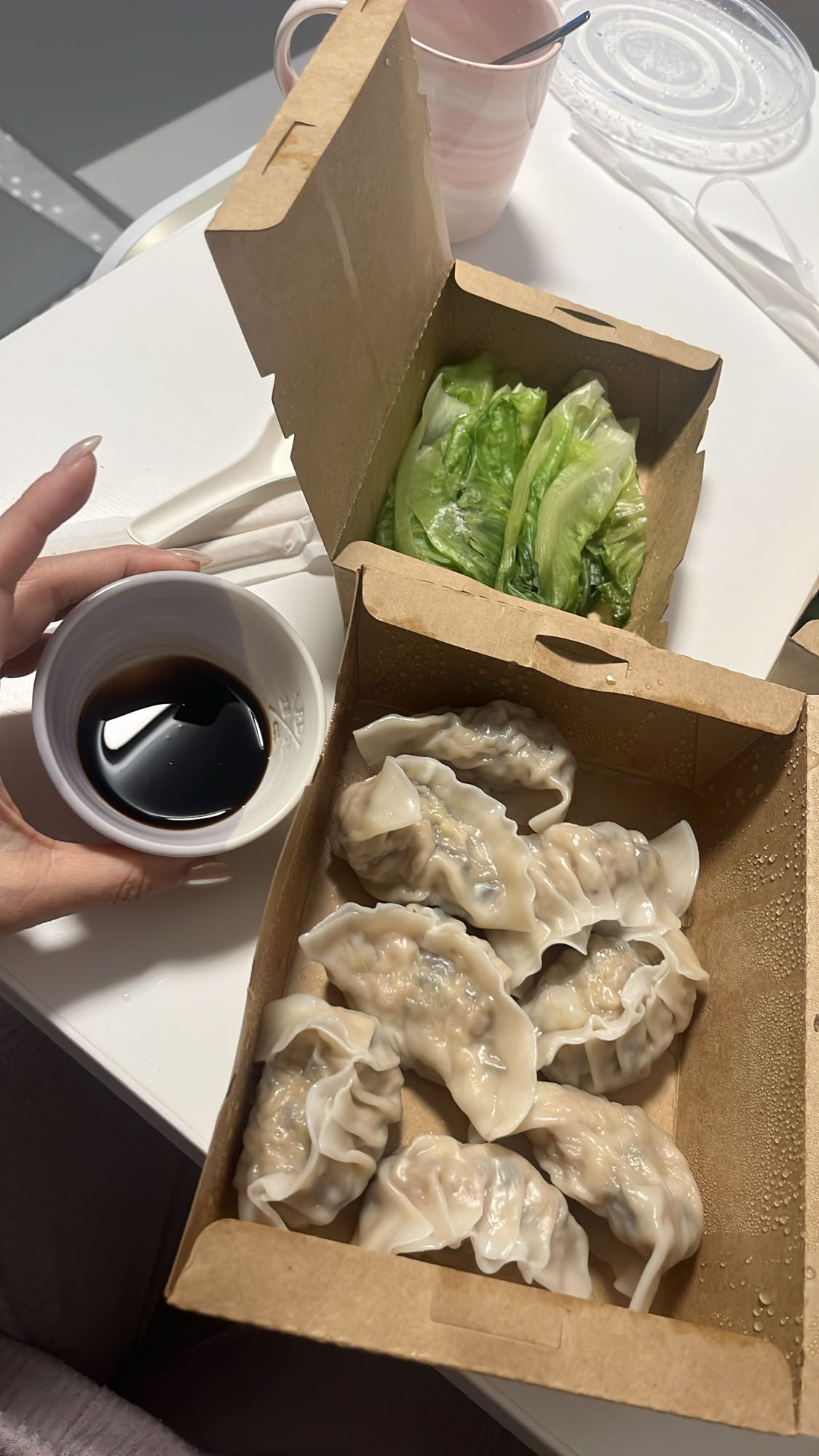 Dumplings with Lettuce