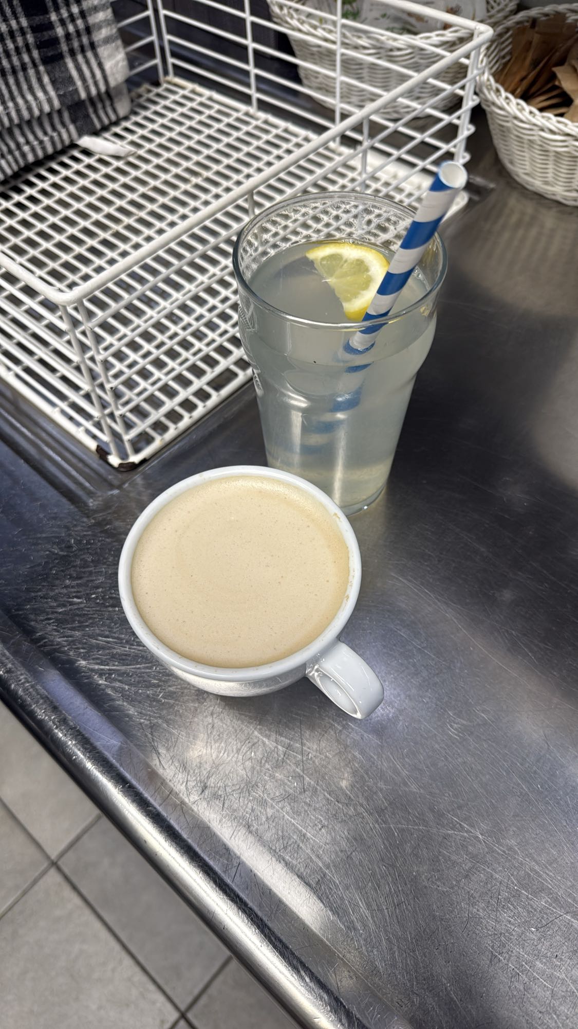 Coffee and Lemon Water