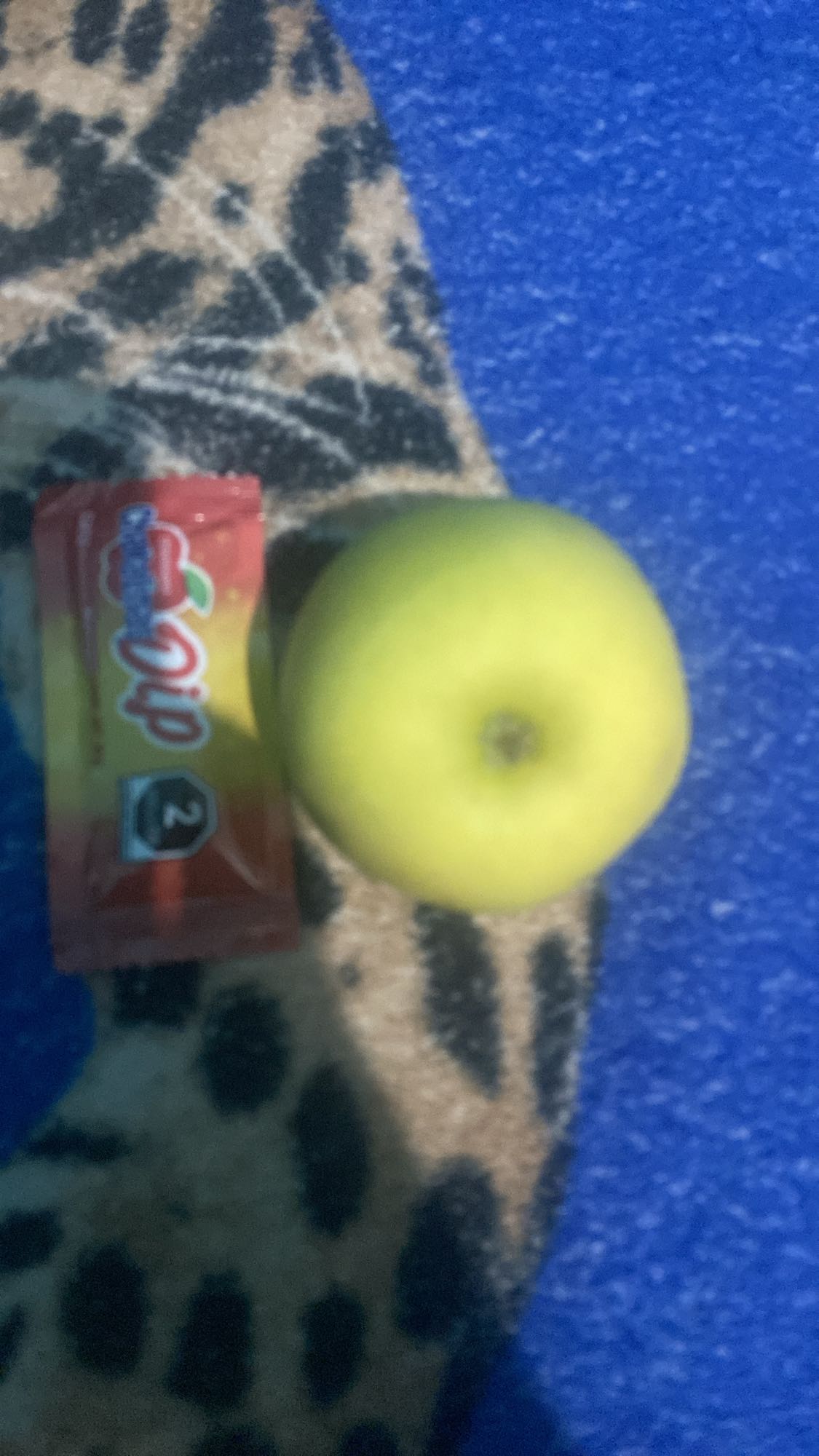 manzana y barra dulce