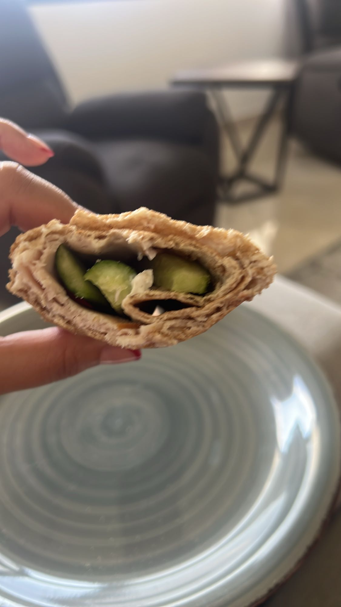Turkey cucumber wrap
