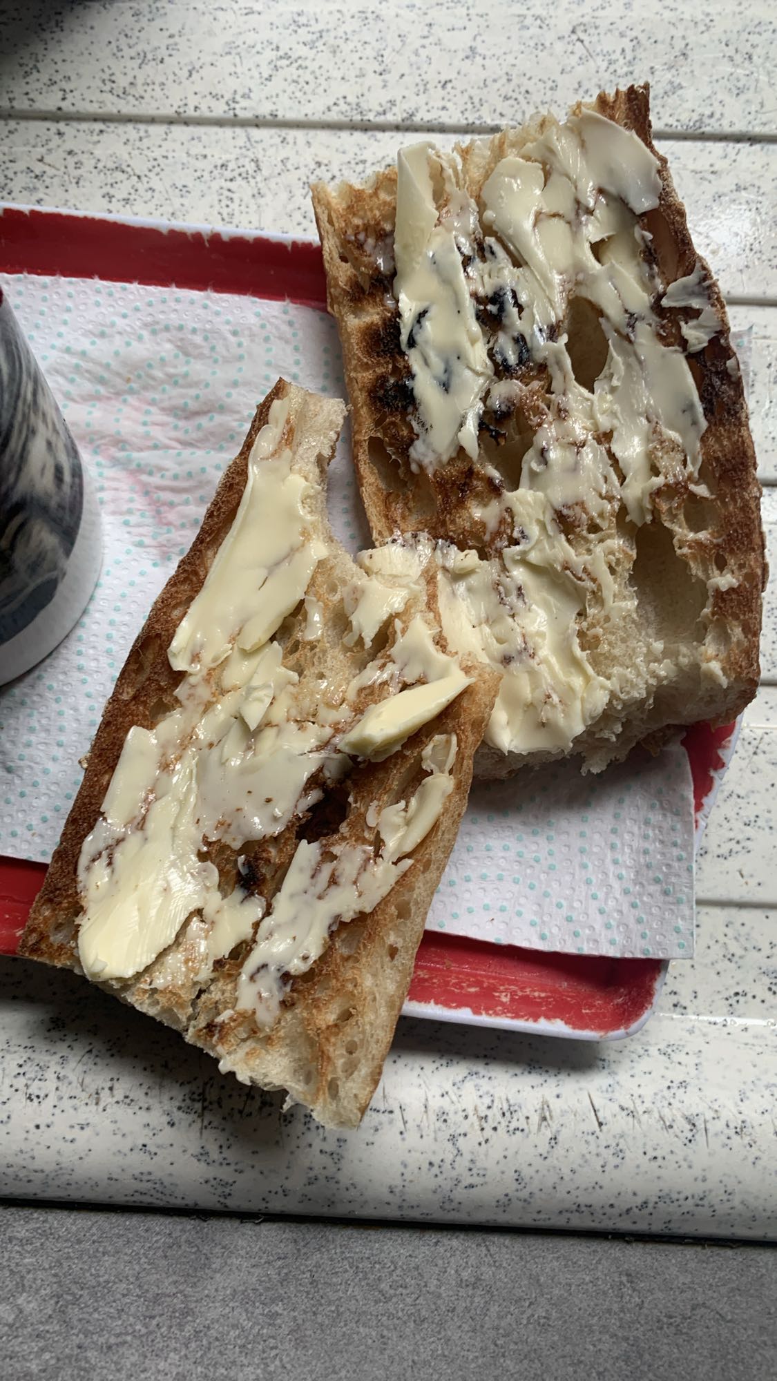 Tartine beurre grillée