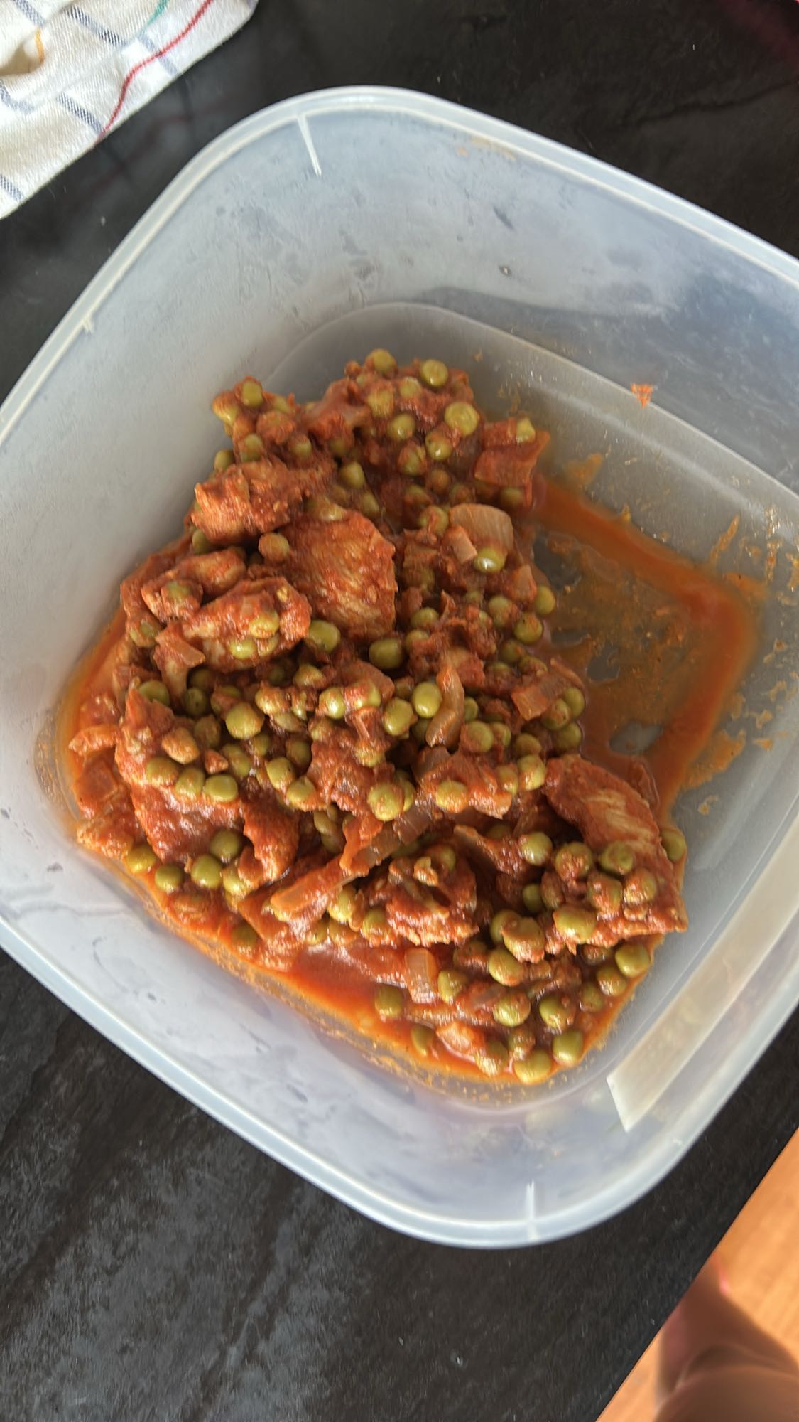 Mâncărica de mazăre cu piept de pui