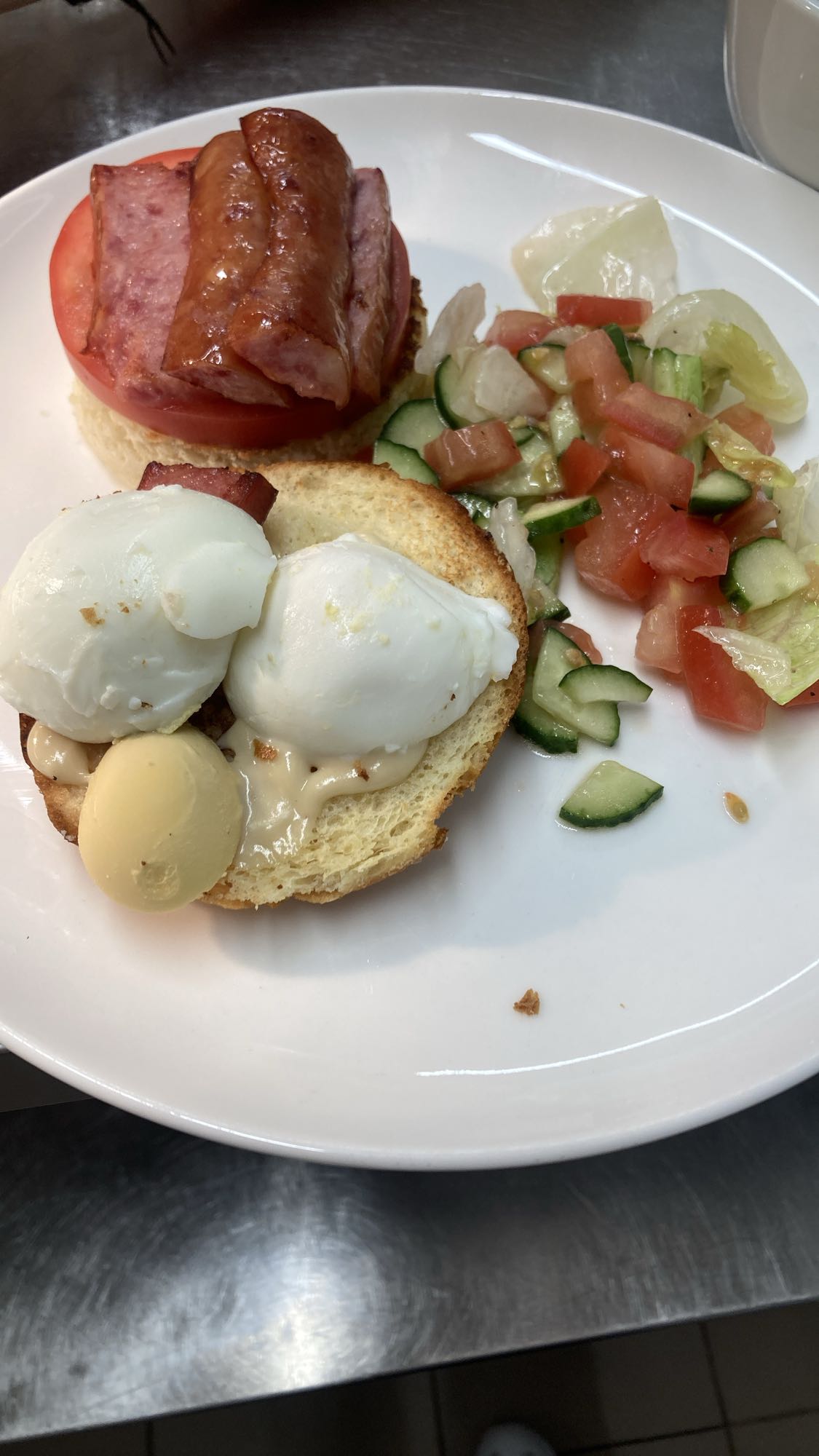 Eggs and Sausage Bun