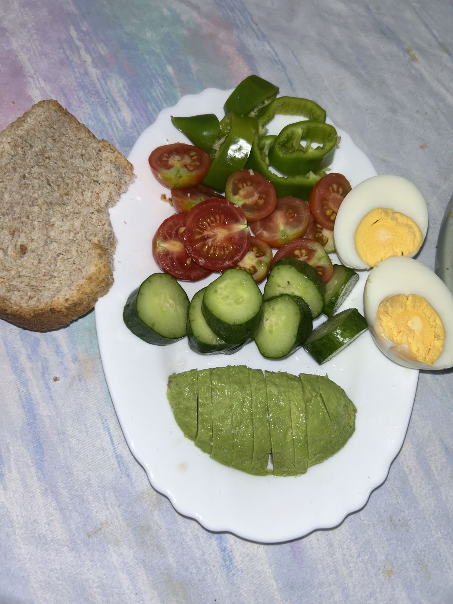 Egg Veggie Avocado Plate