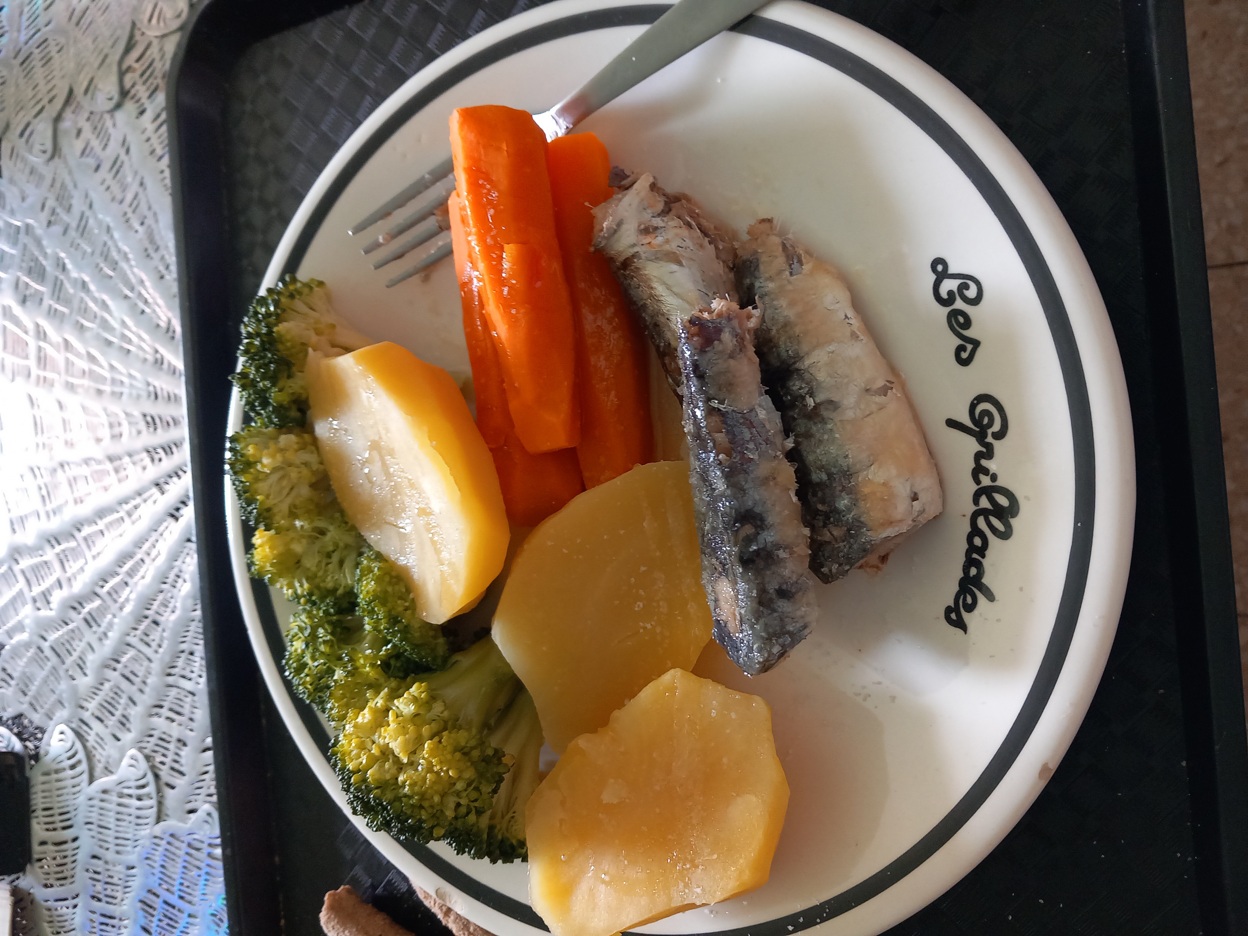 Poisson et légumes vapeur