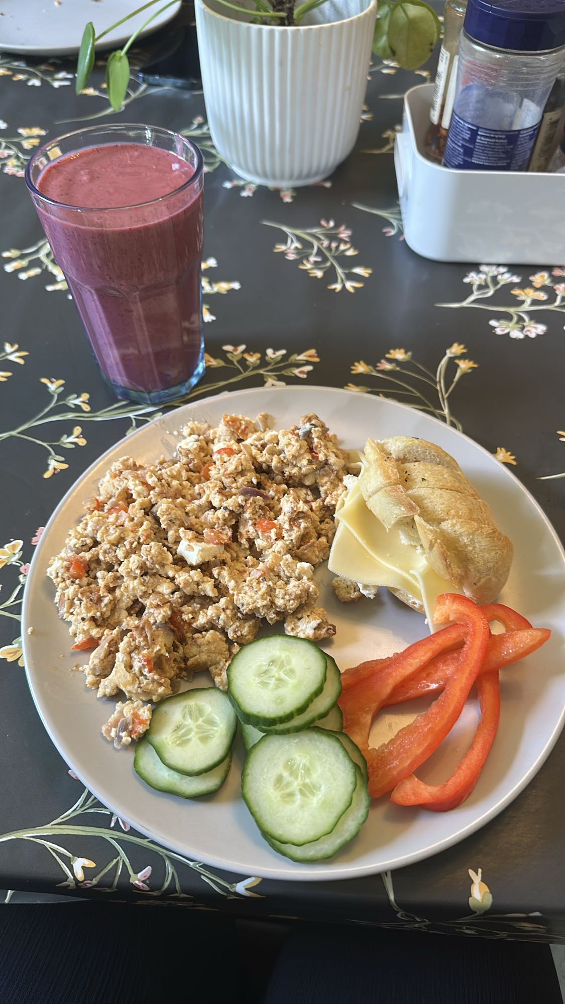 Äggröra med smoothie