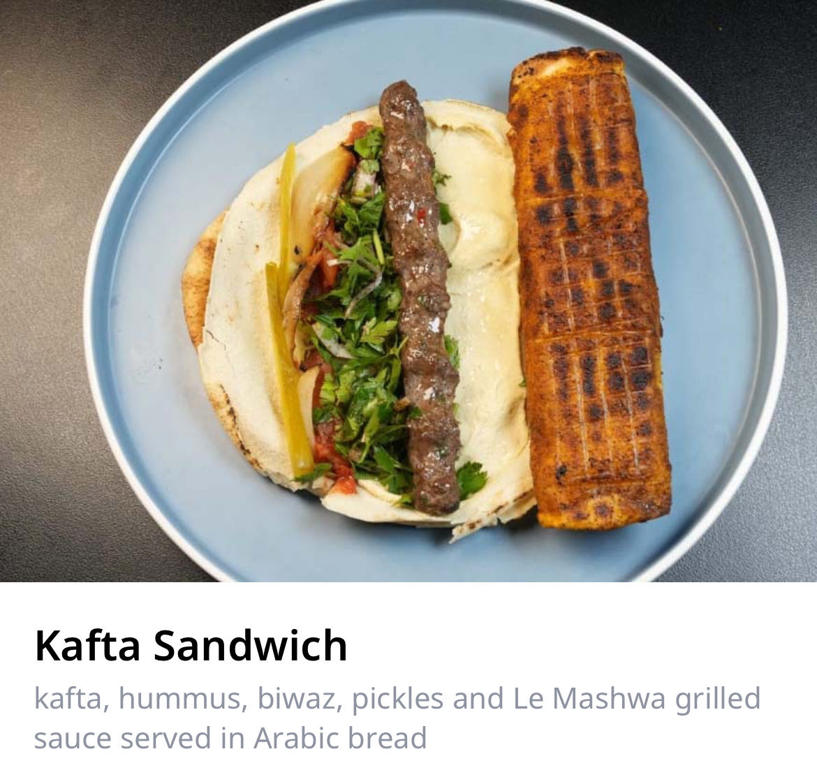 Kafta Sandwich
