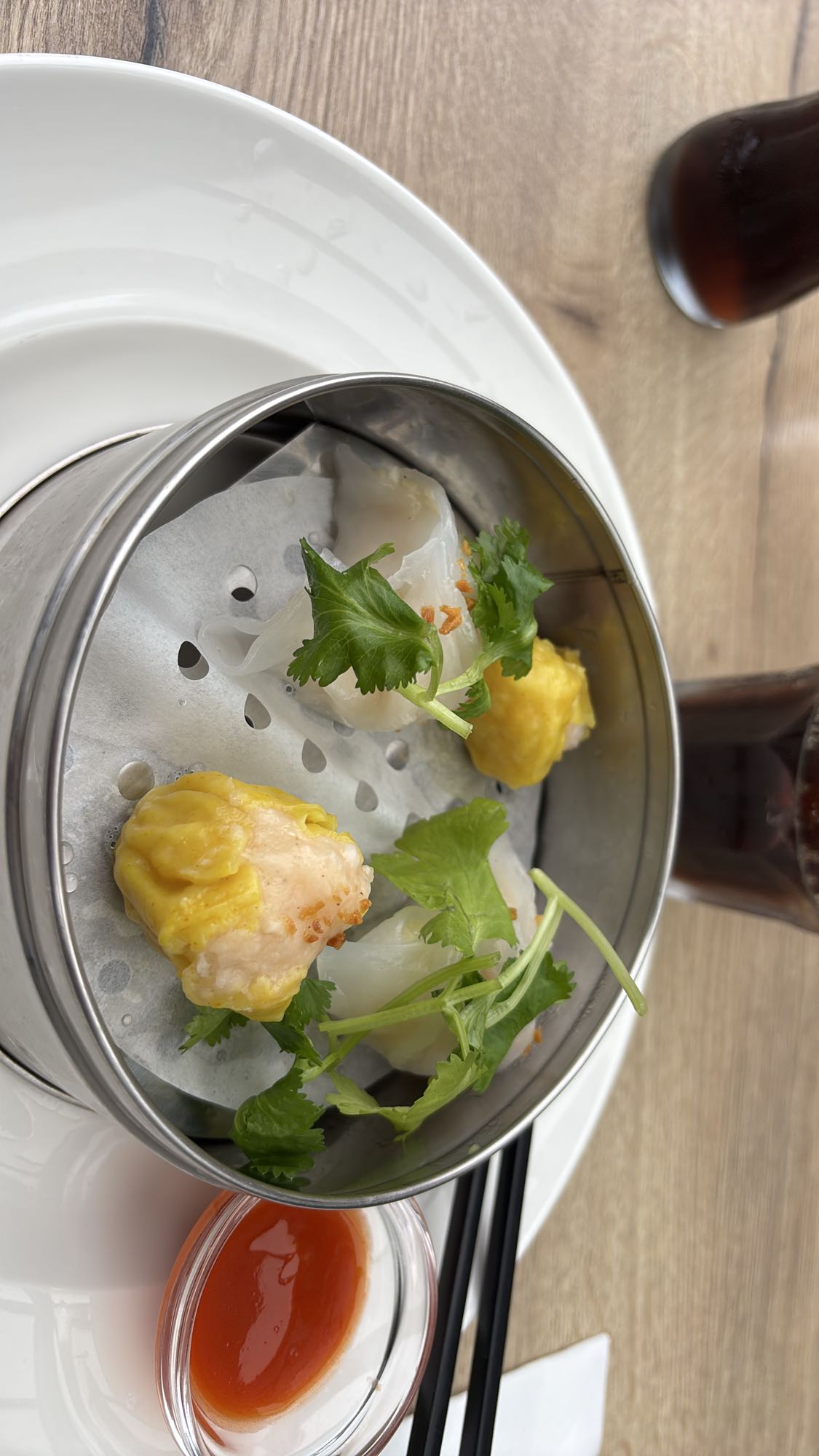 4 raviolis vapeur crevettes