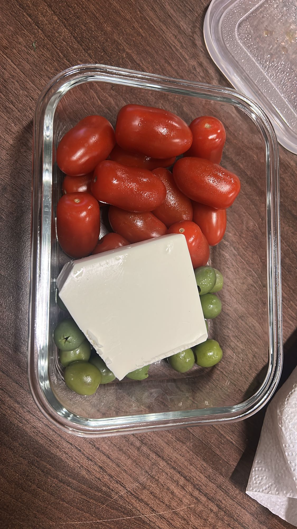 Tomato Olive Feta Snack