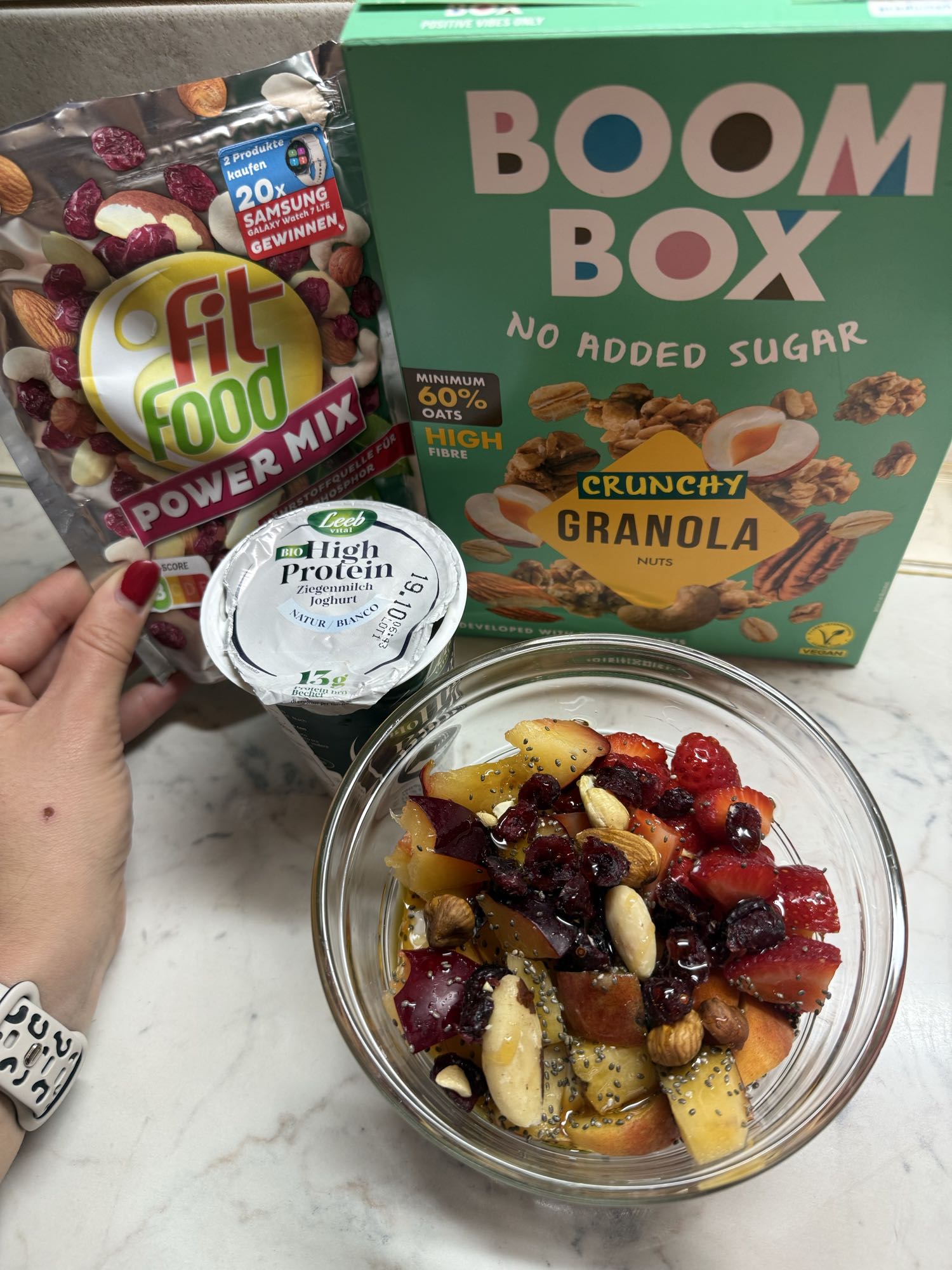 Fruit Yogurt Nut Bowl