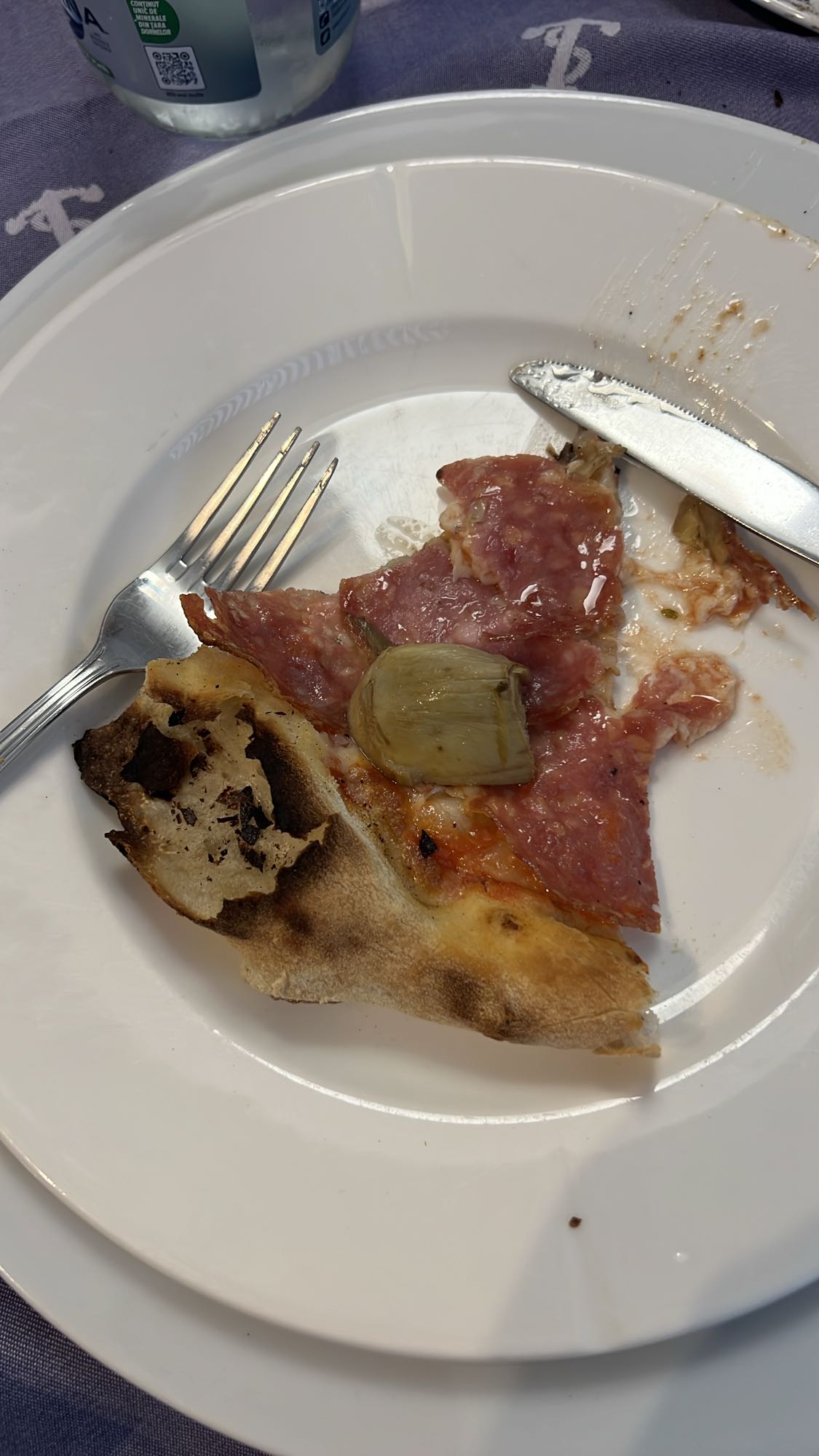 Felie de pizza cu salam