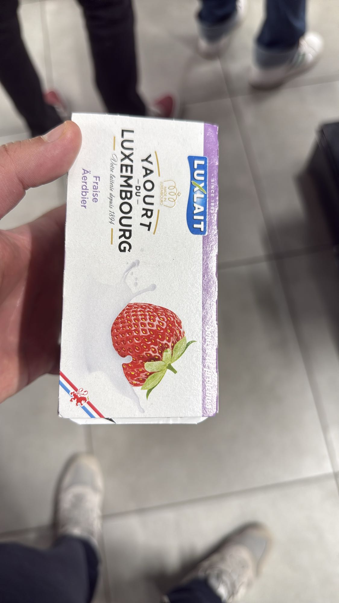 Yaourt fraise Luxlait