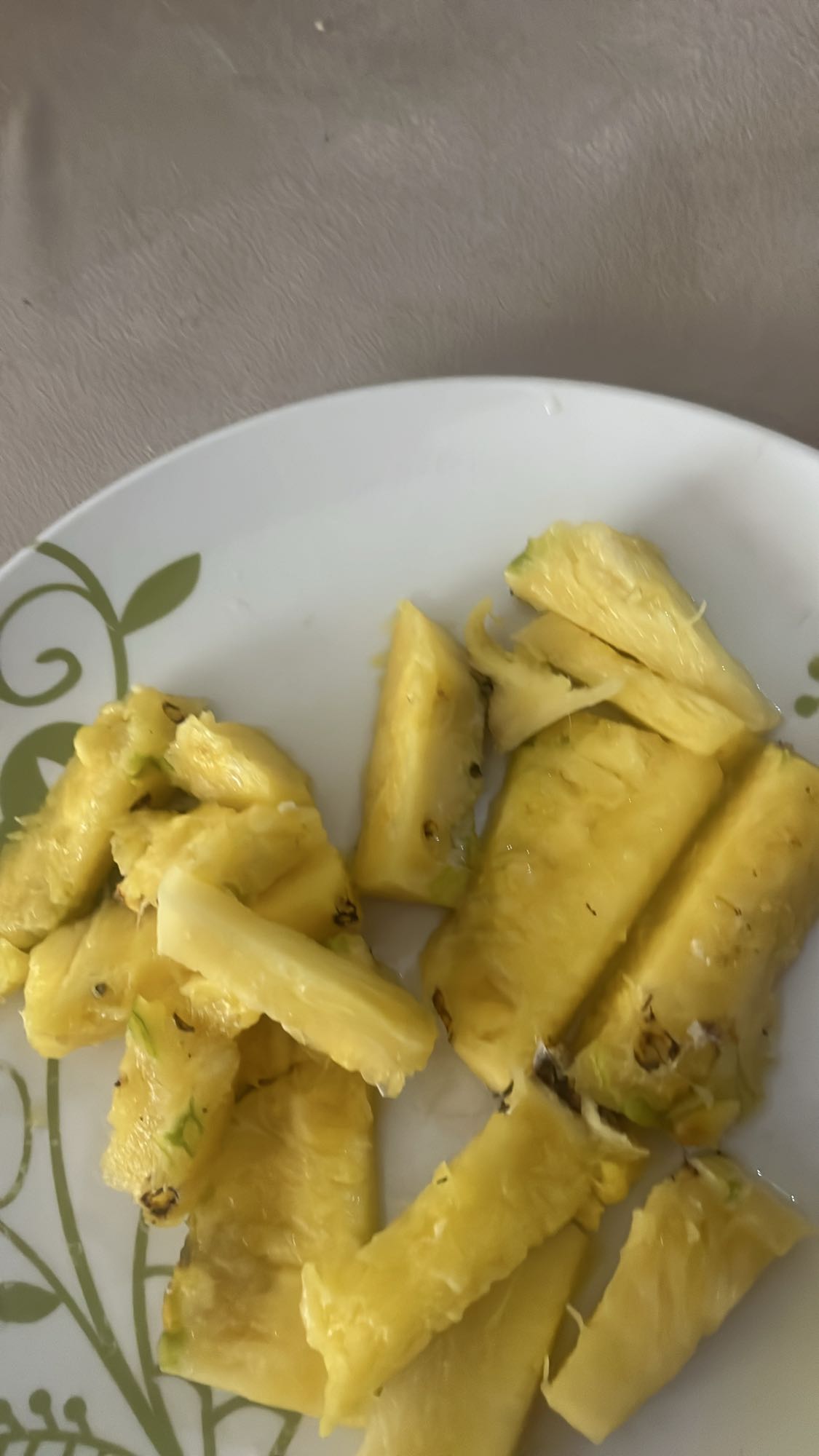 Rodajas de piña fresca