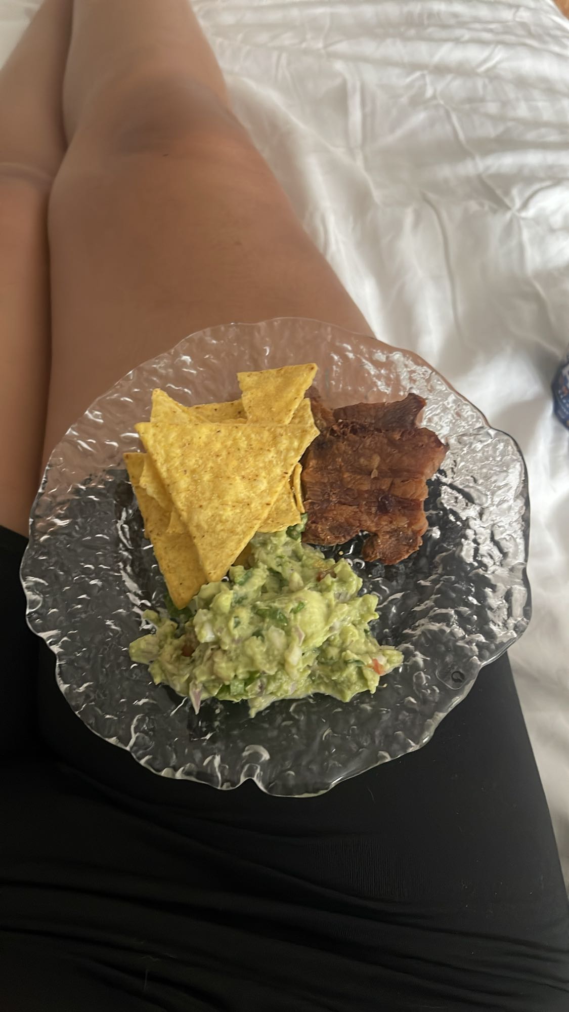 Nachos med guacamole & kött