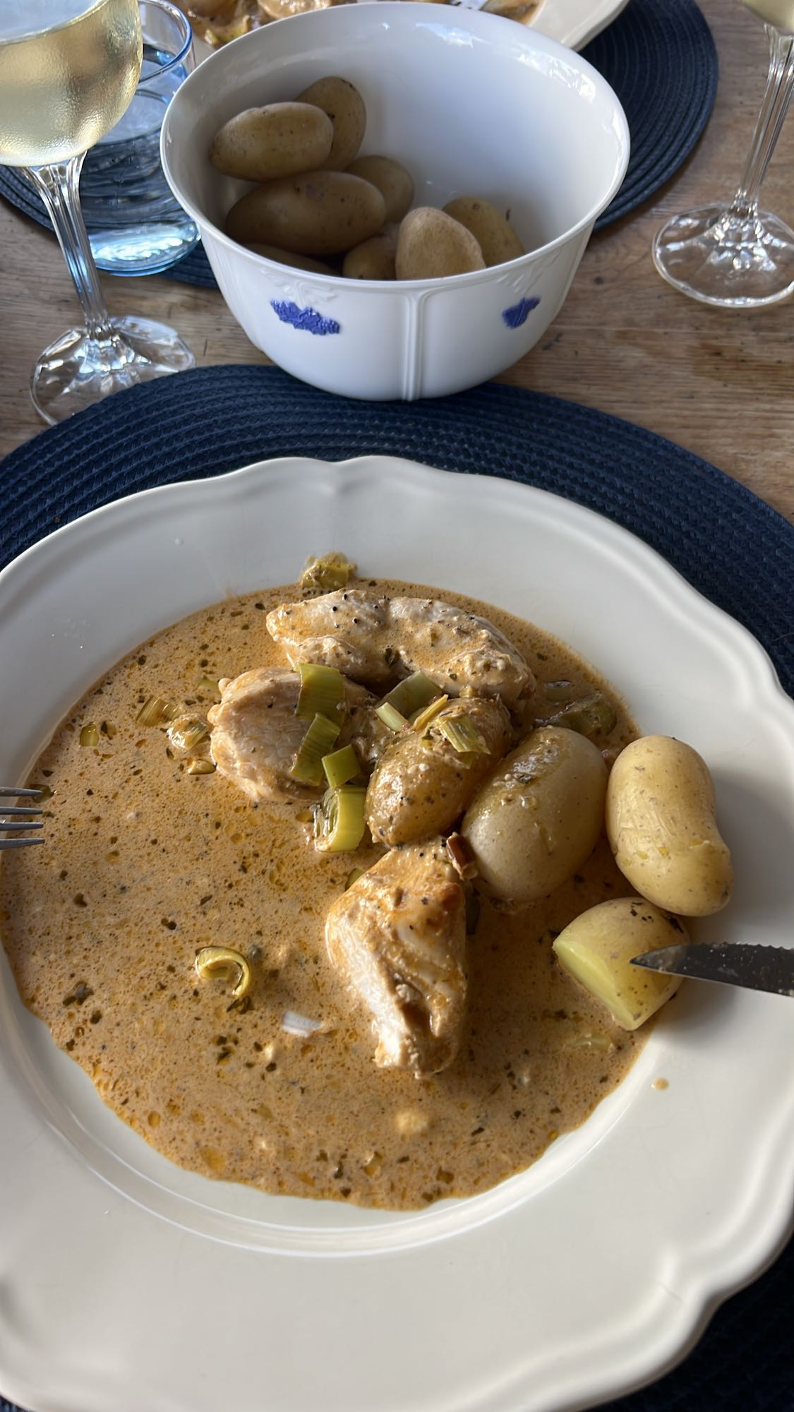 Kycklinggryta med potatis