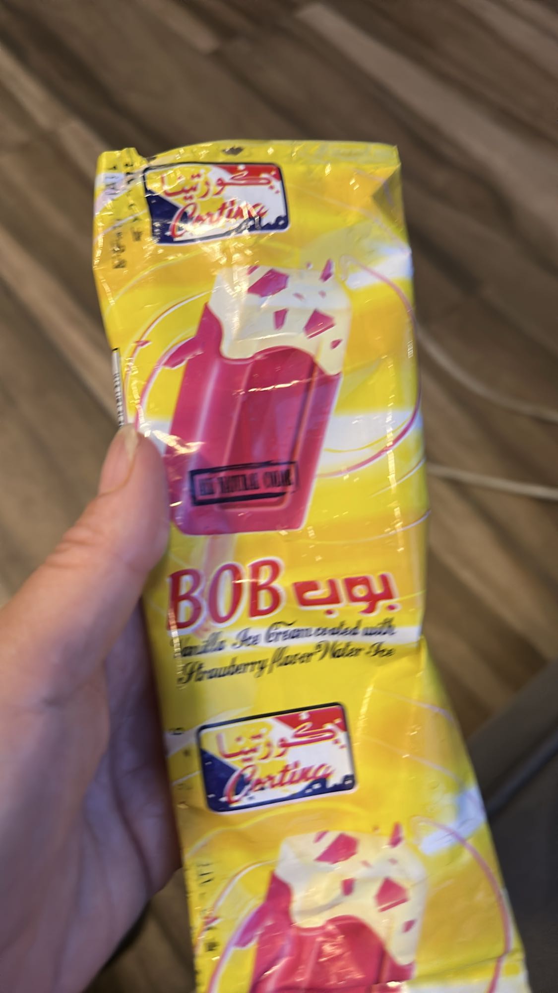 Strawberry Vanilla Ice Pop