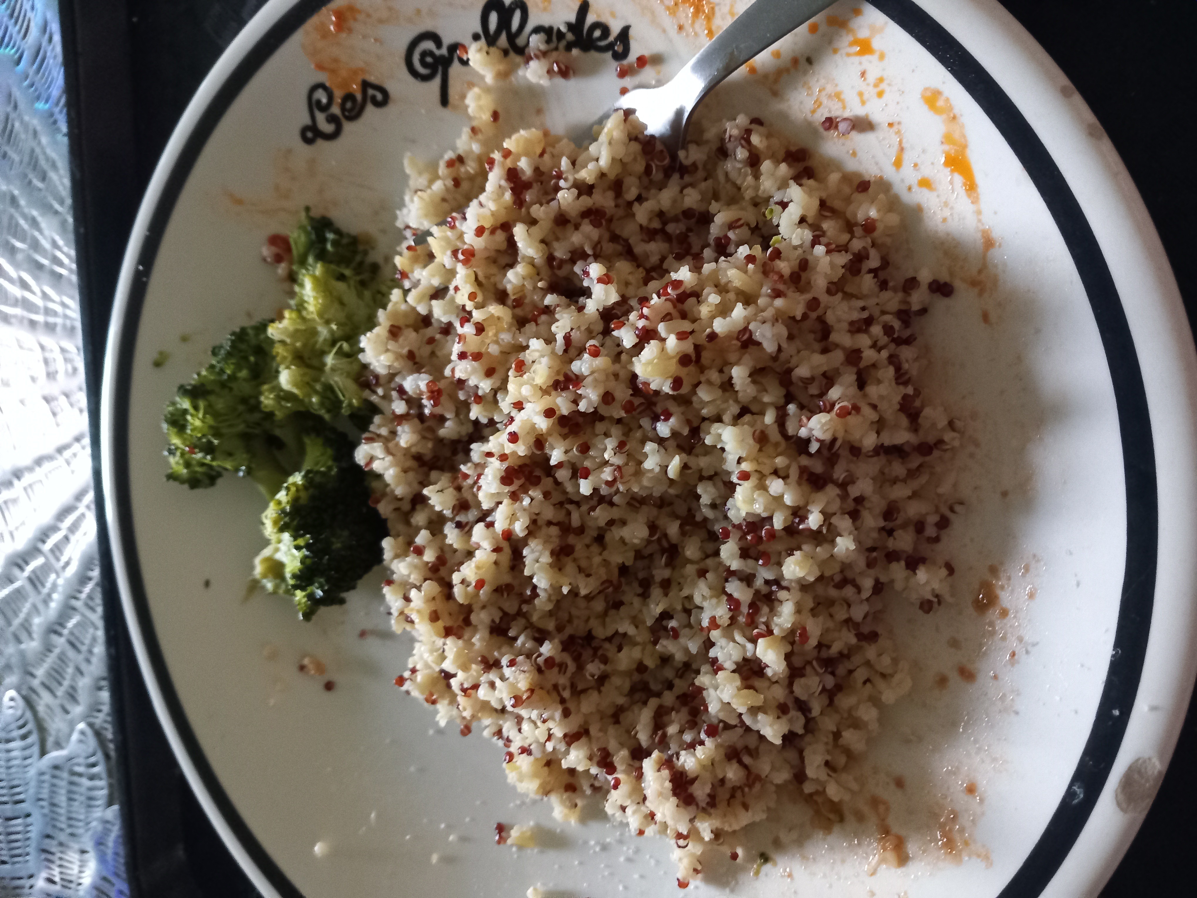 Boulgour quinoa et brocoli