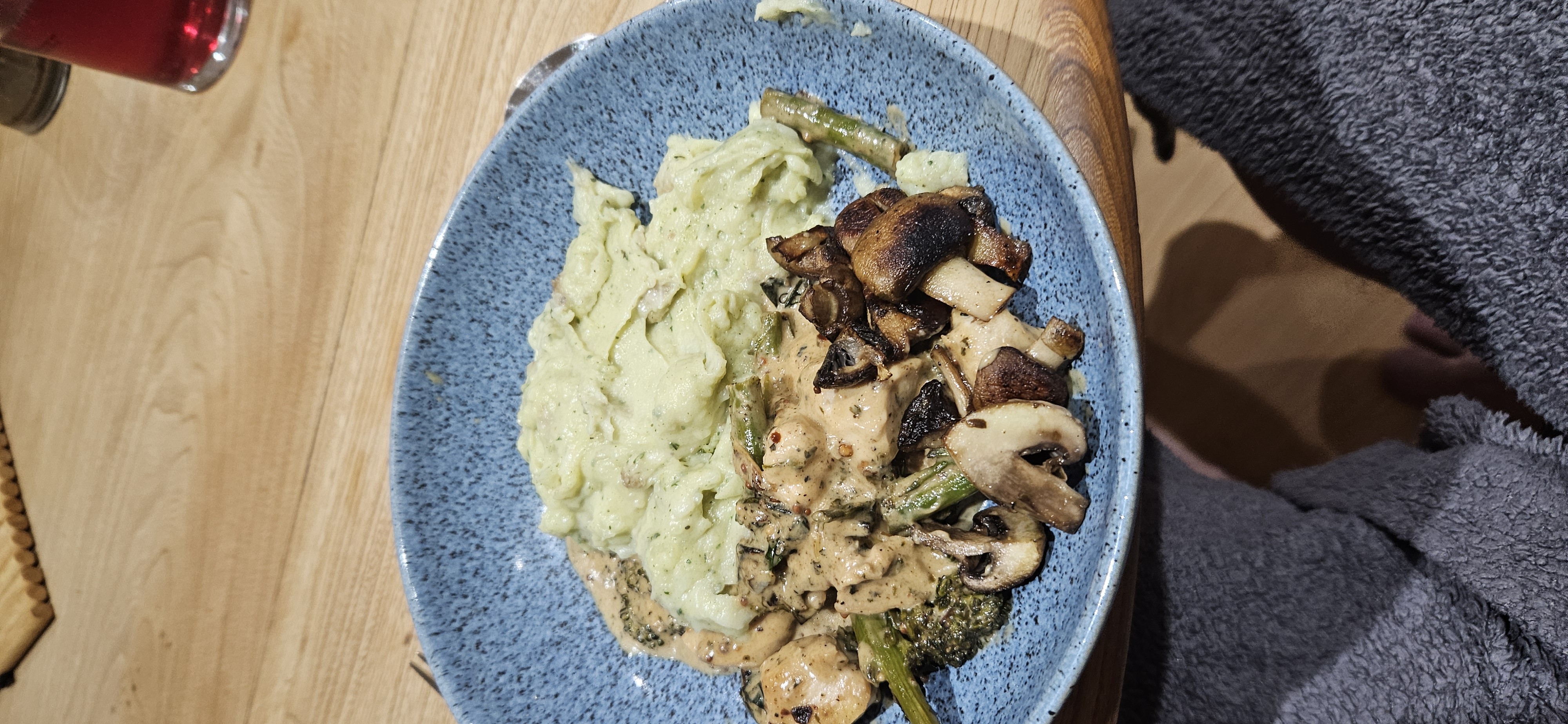 Mushroom veggie mash