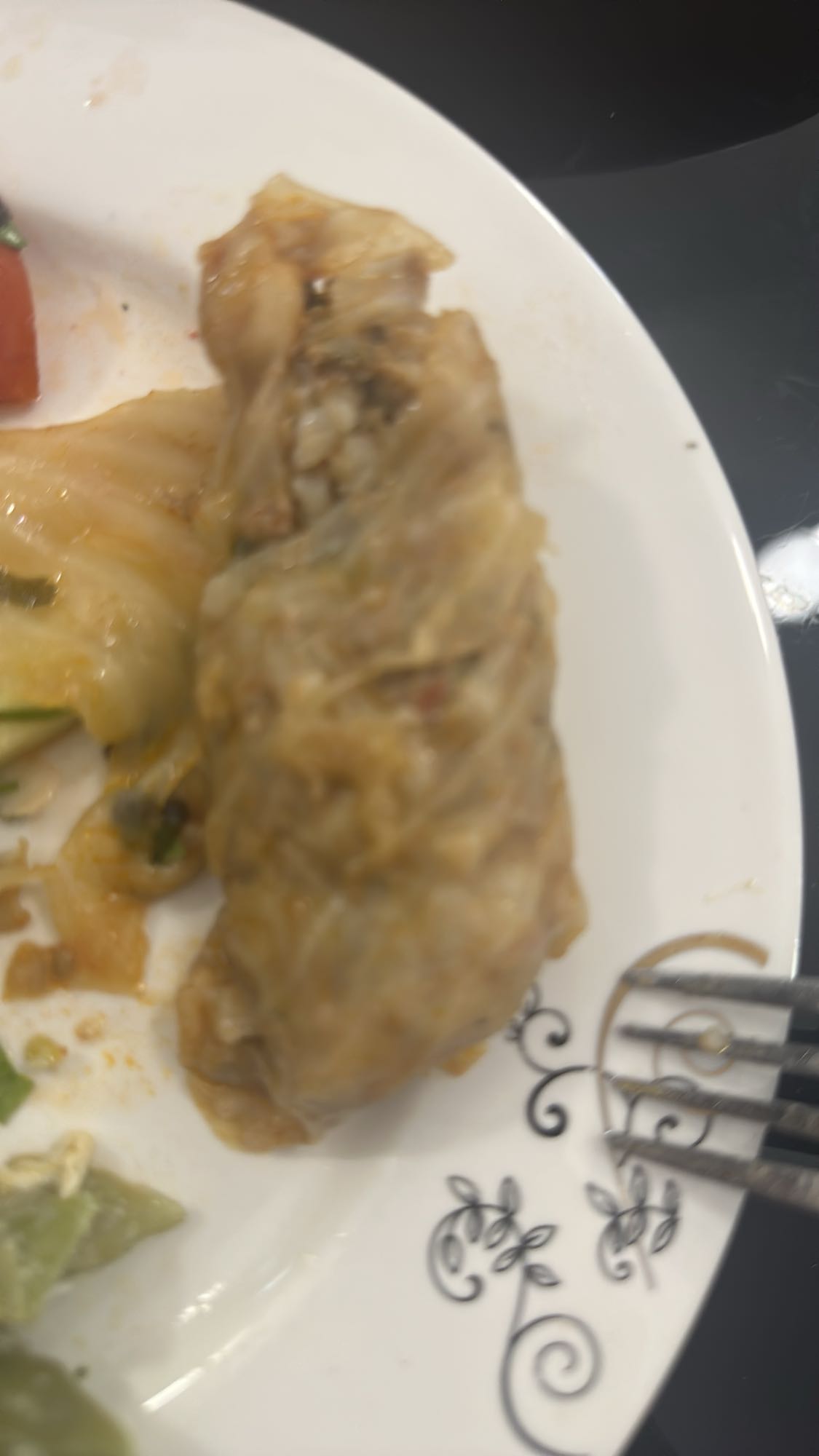 Stuffed cabbage roll