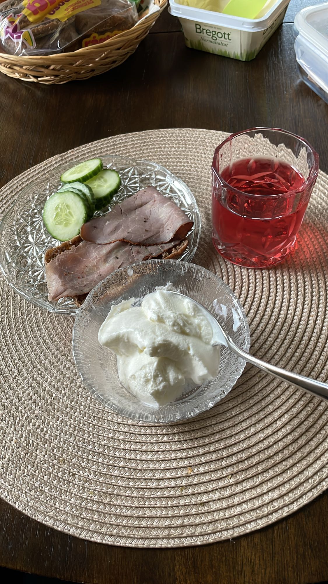 Smörgås med yoghurt