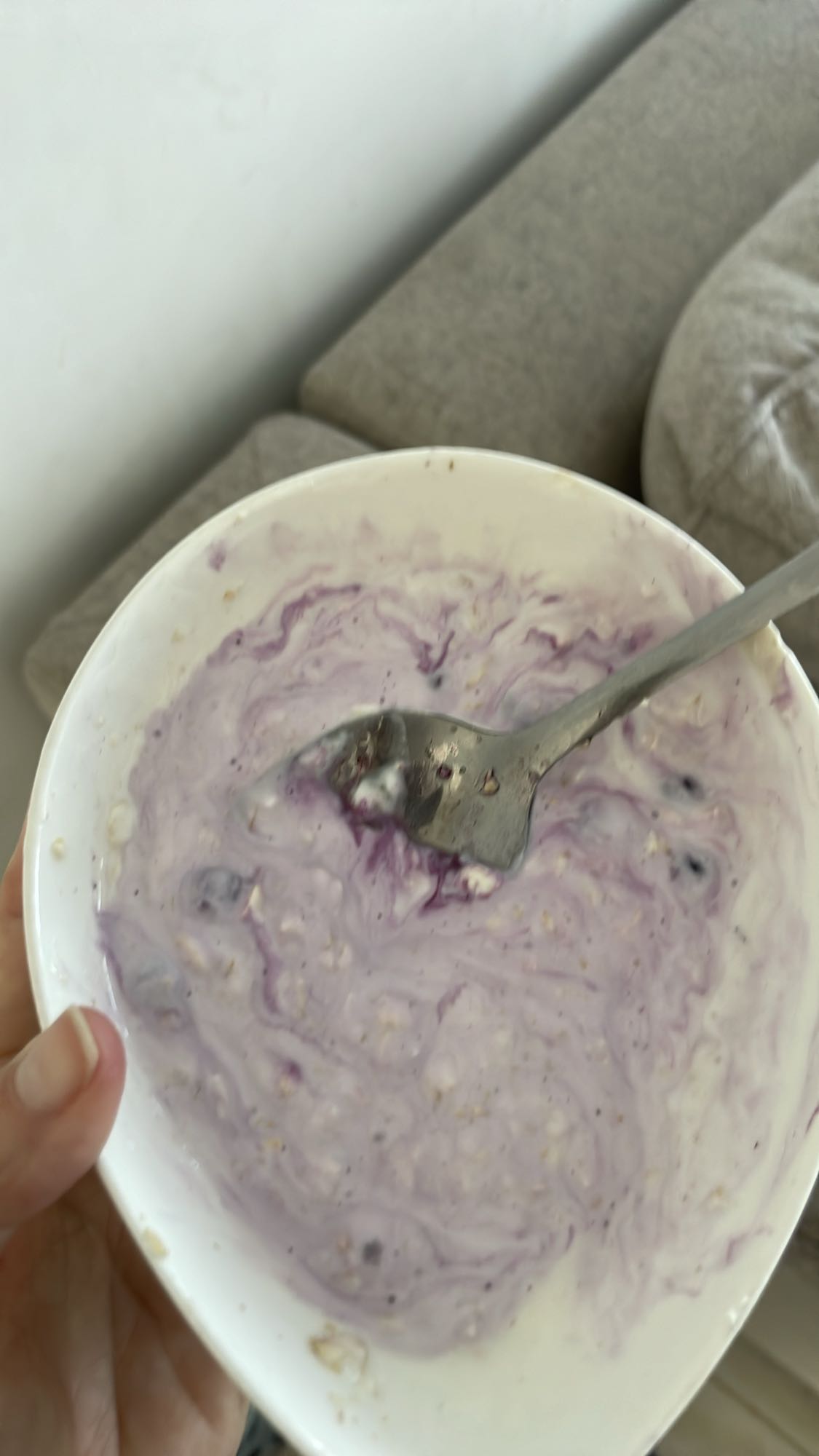 Iaurt cu afine și ovăz