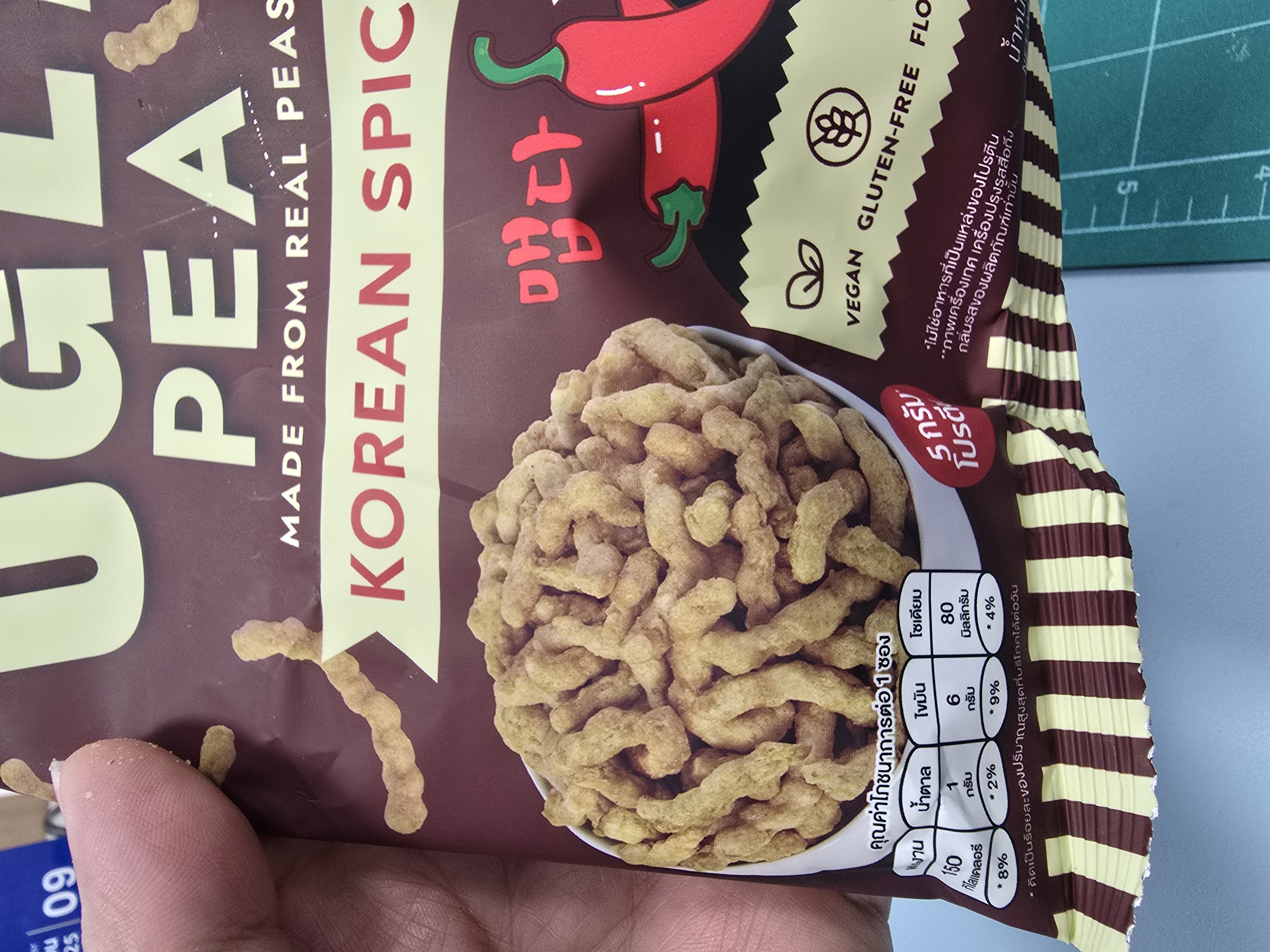 Korean Spicy Pea Snack