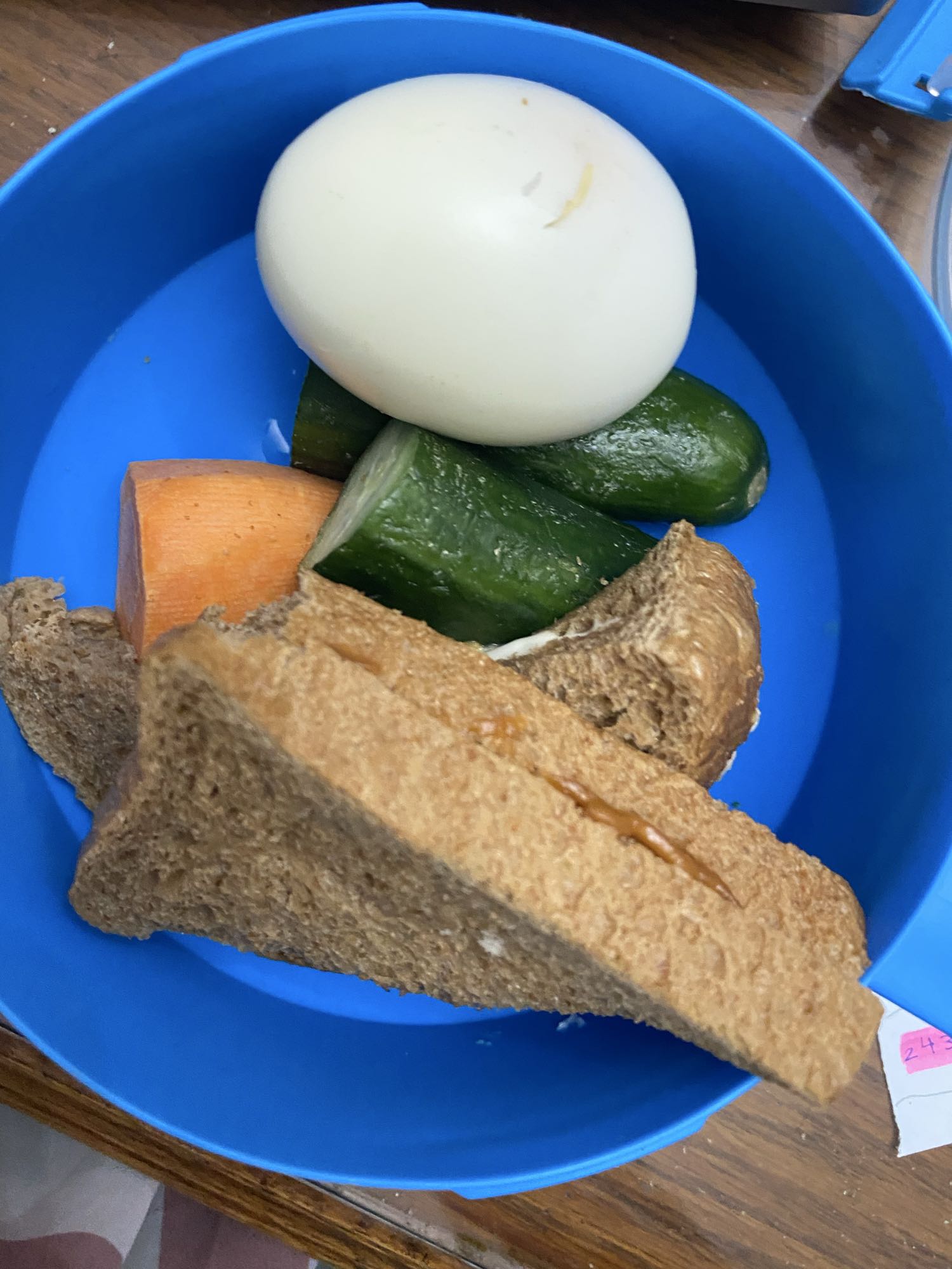 Egg Veggie Sandwich Plate