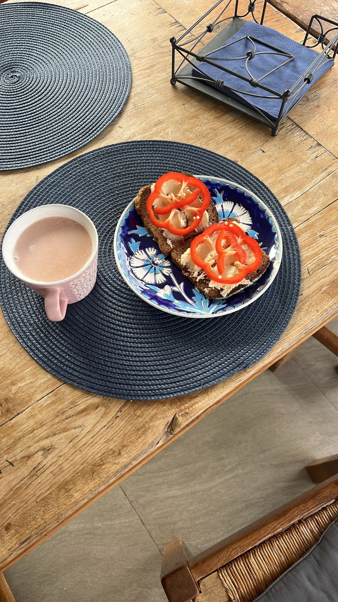 Smörgås med paprika