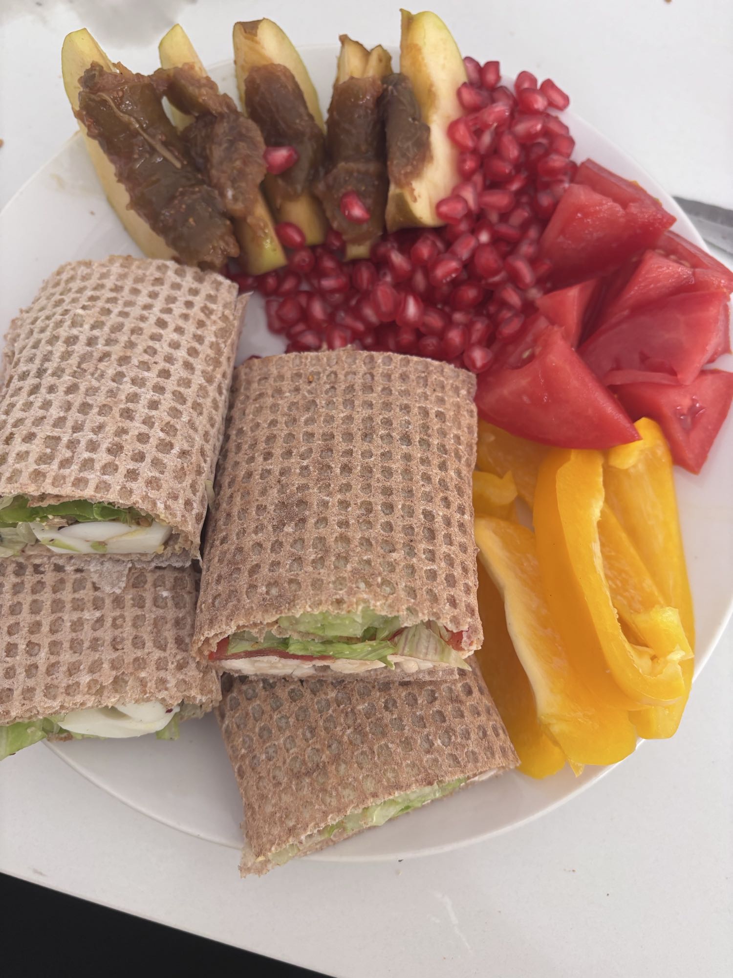 Veggie Wrap & Fruit Plate