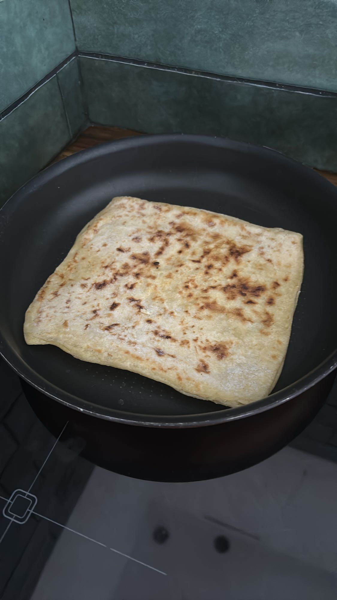 Galette farcie à la poêle