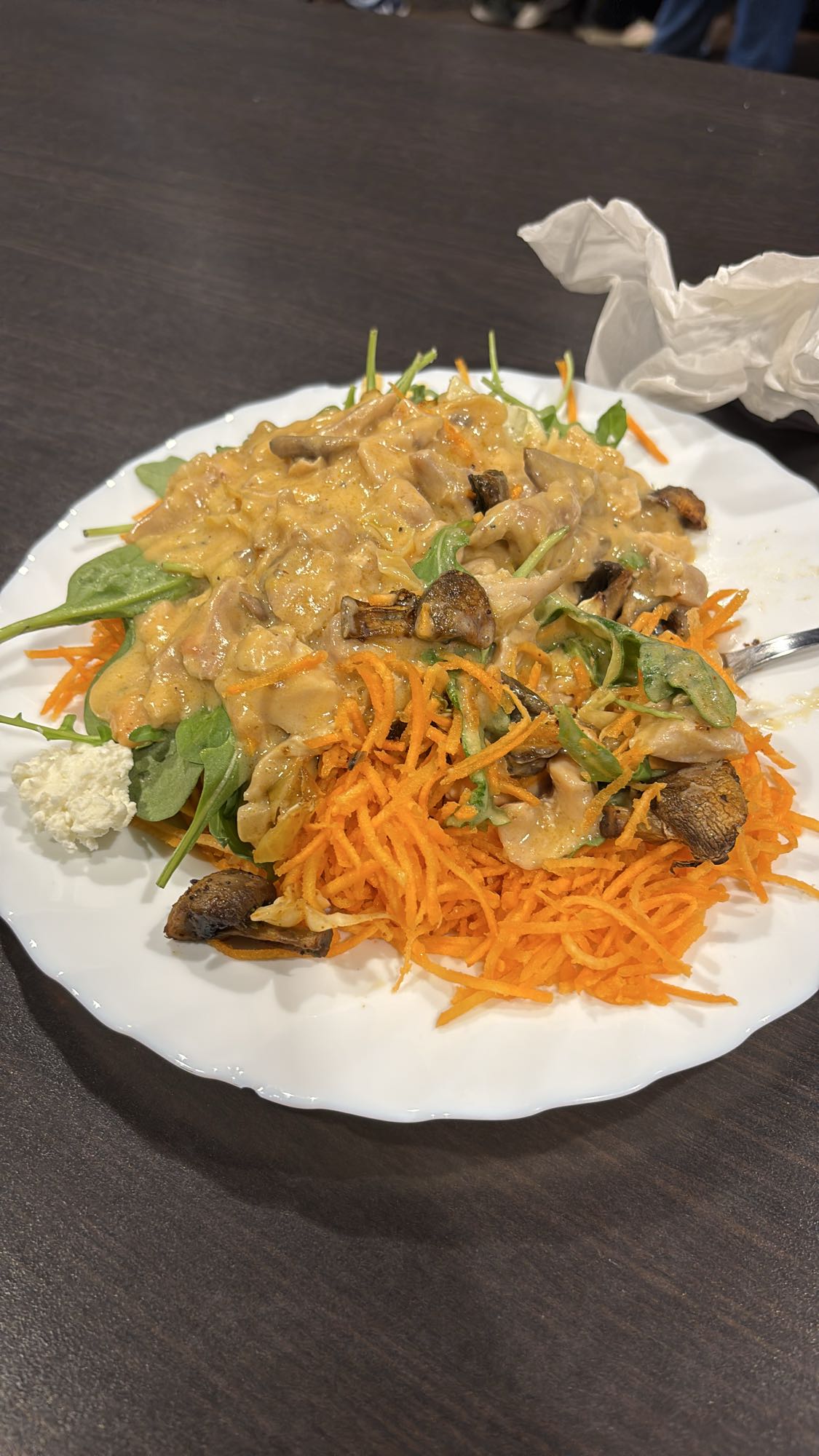 Grönsaksgryta med sallad