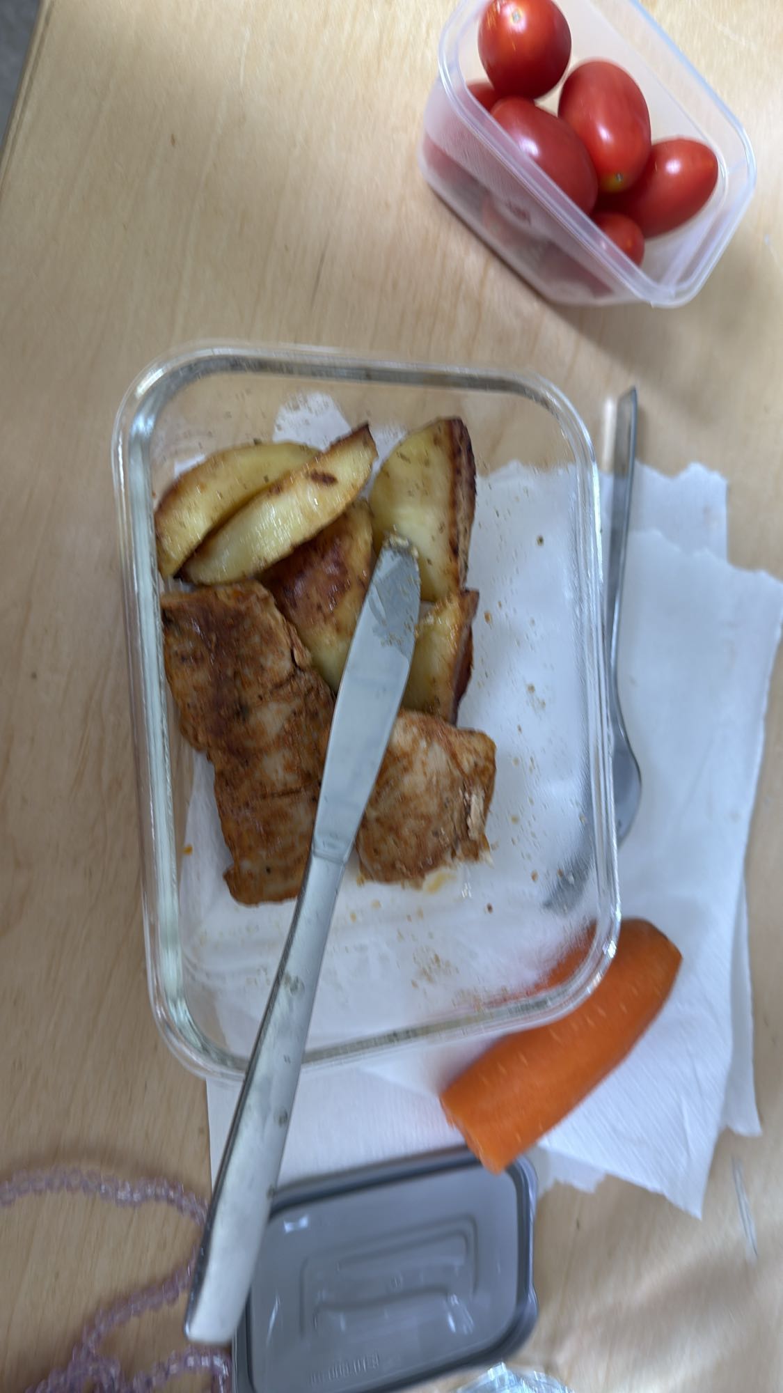 Kyckling med potatis och grönsaker