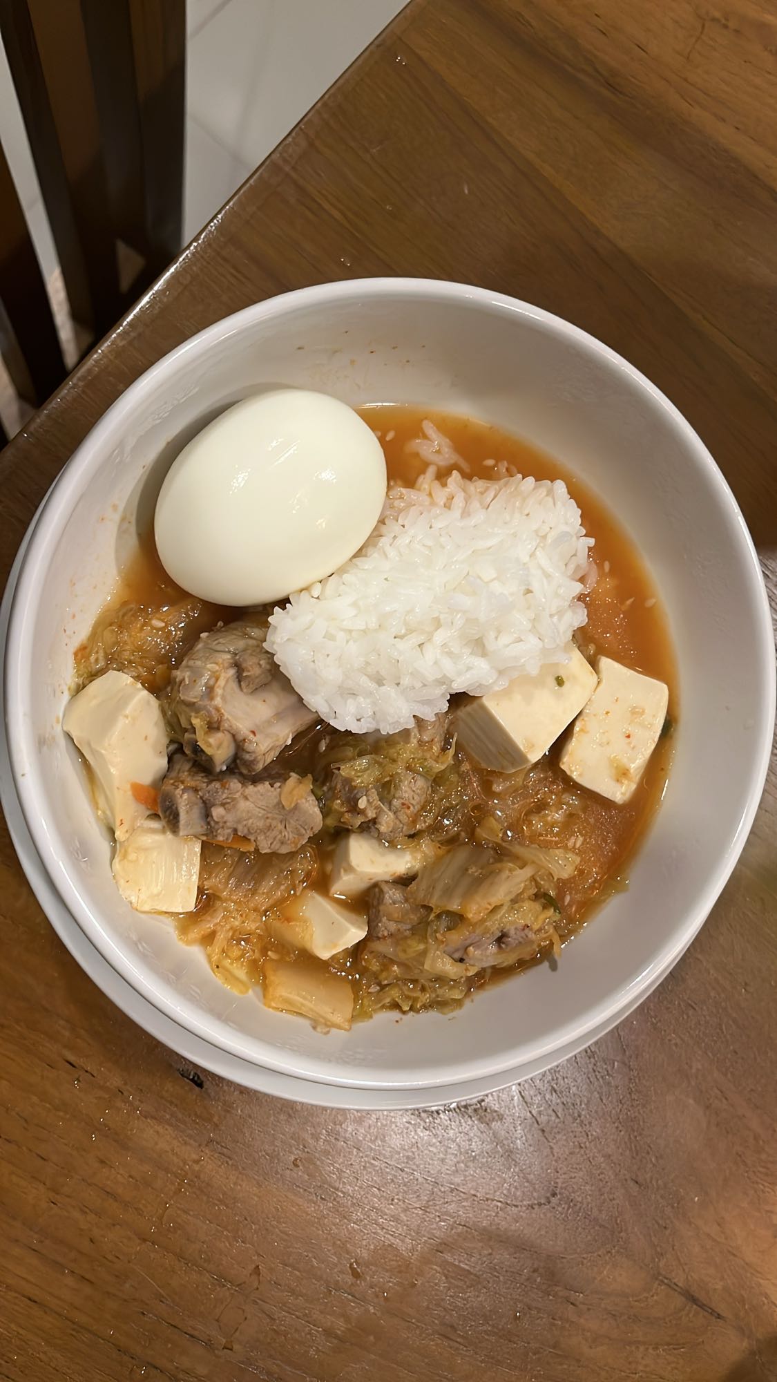 Tofu Stew with Rice & Egg