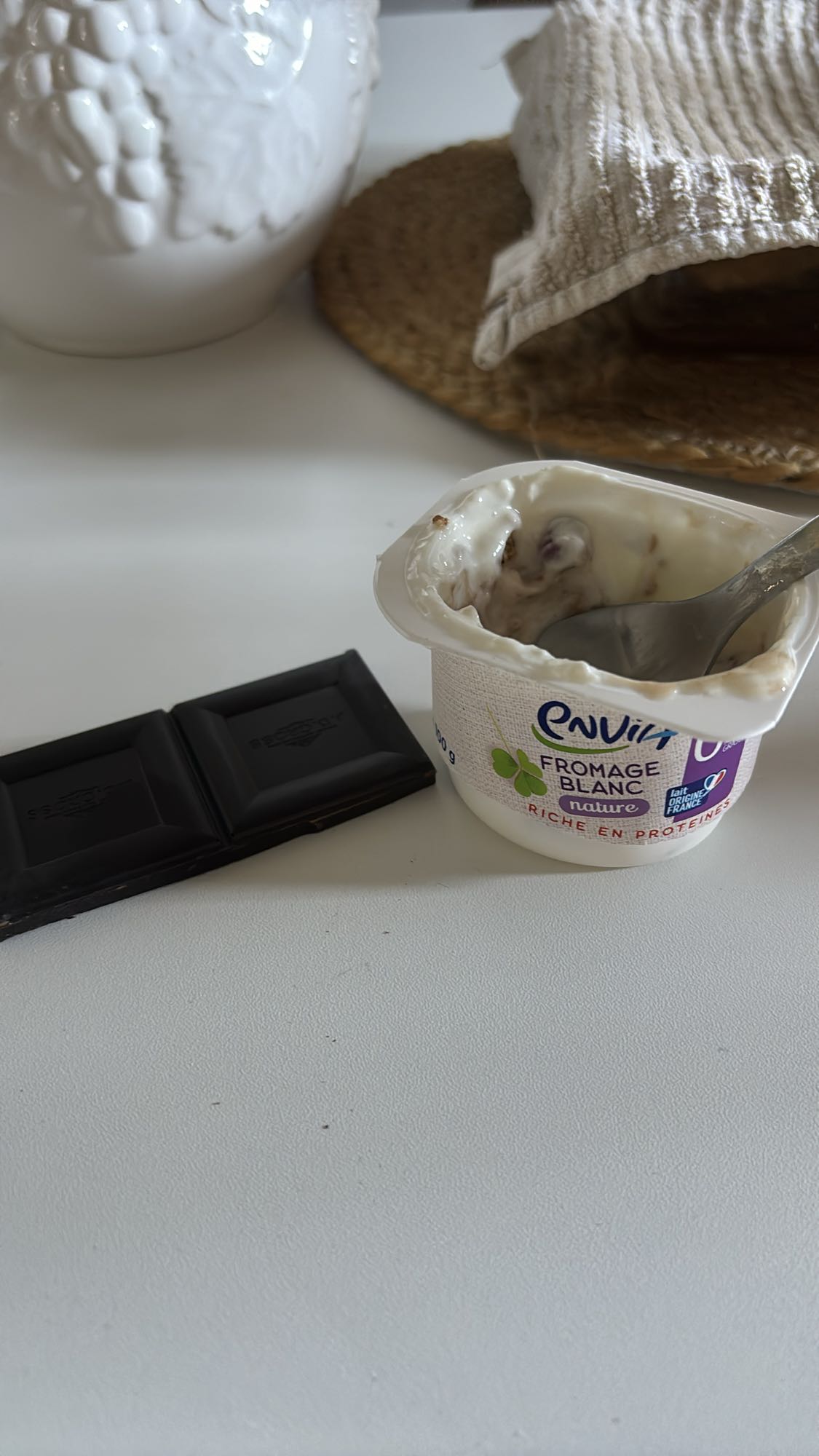 Fromage blanc et chocolat