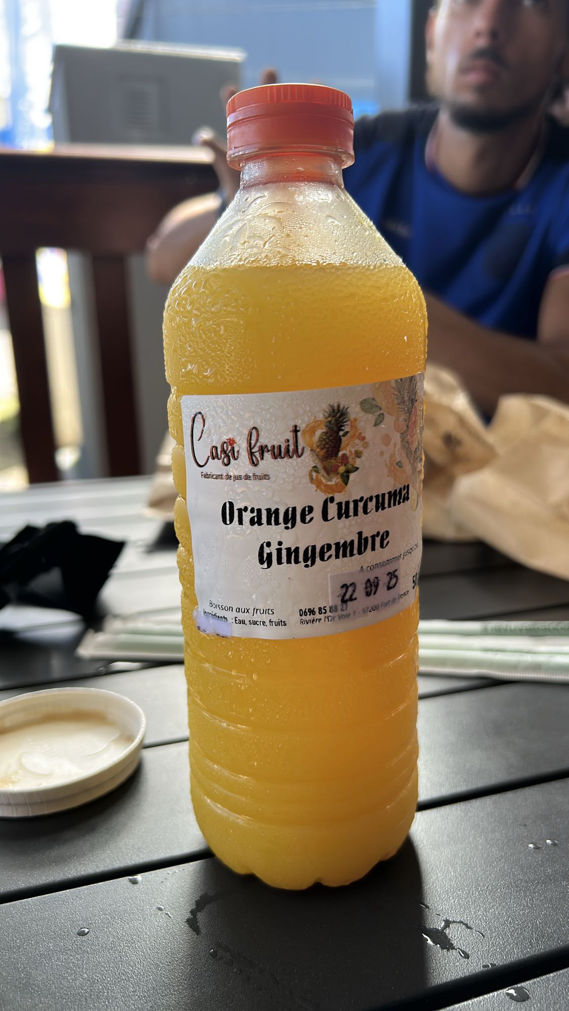 Jus orange curcuma gingembre