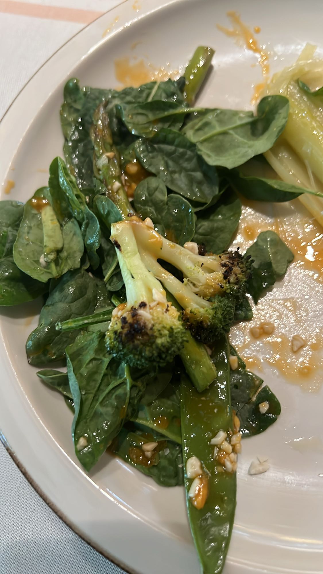 ensalada de verduras verdes