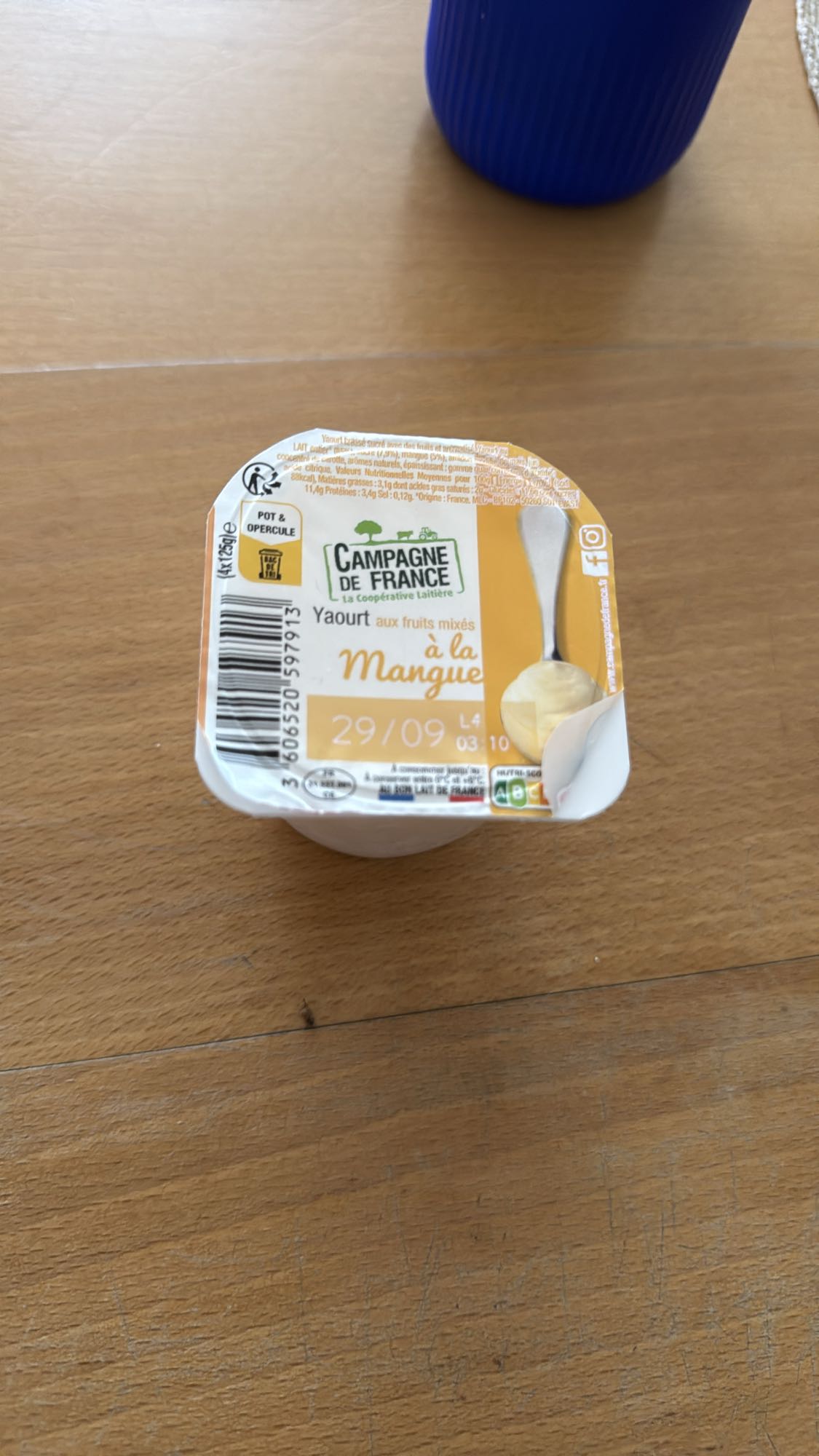 Yaourt mangue