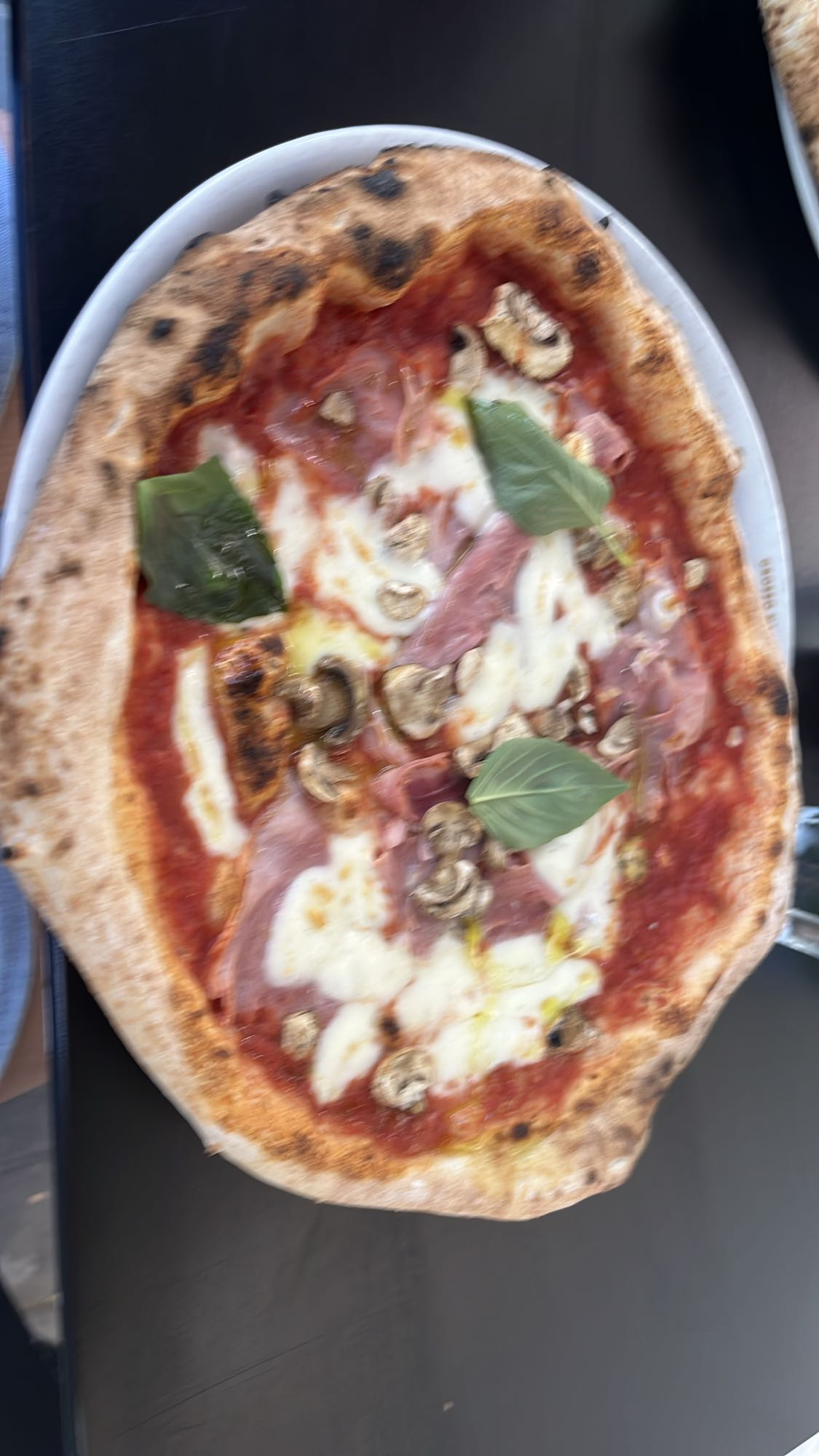 Пица с прошуто и гъби