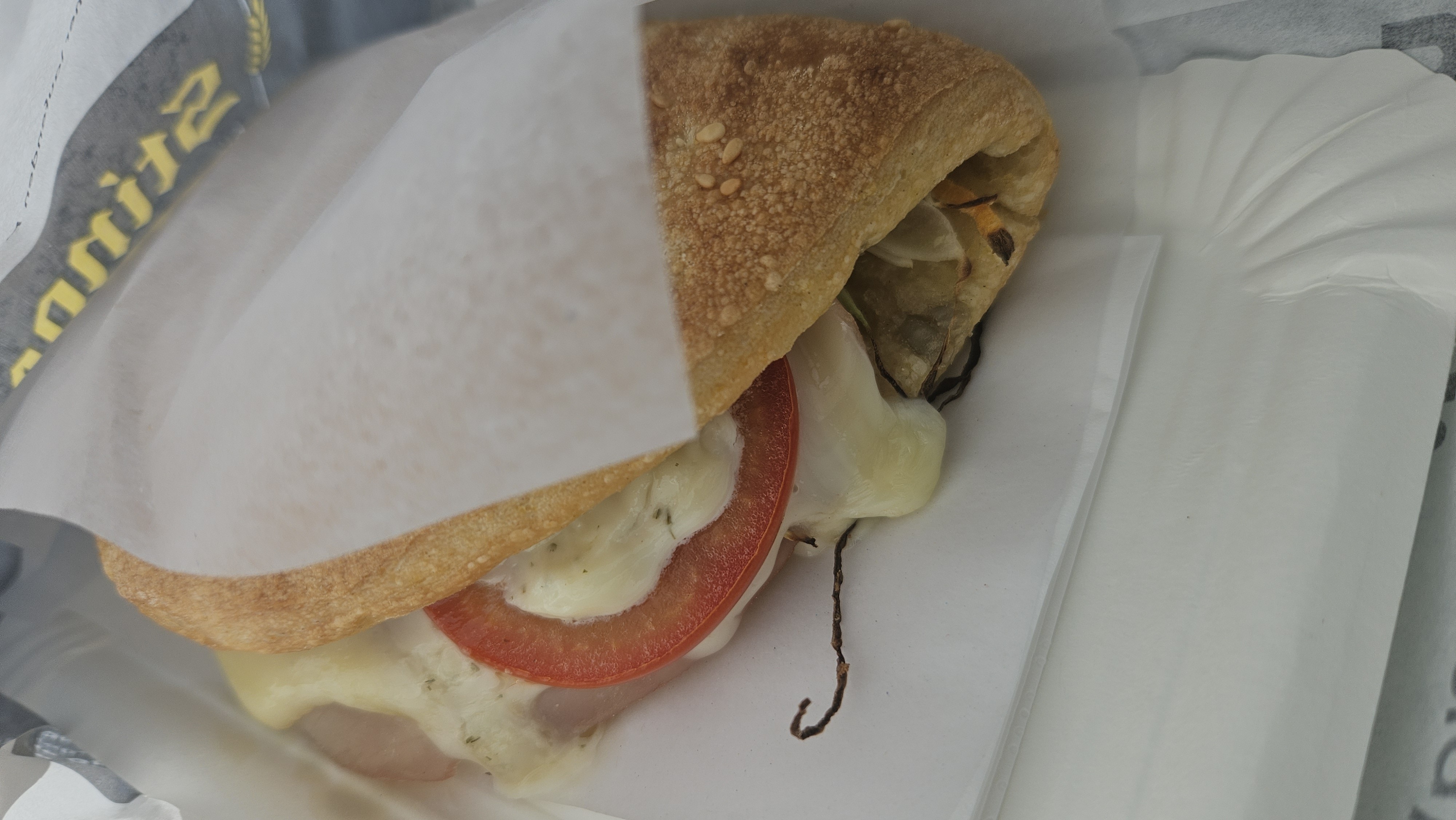 Käse-Gemüse-Sandwich