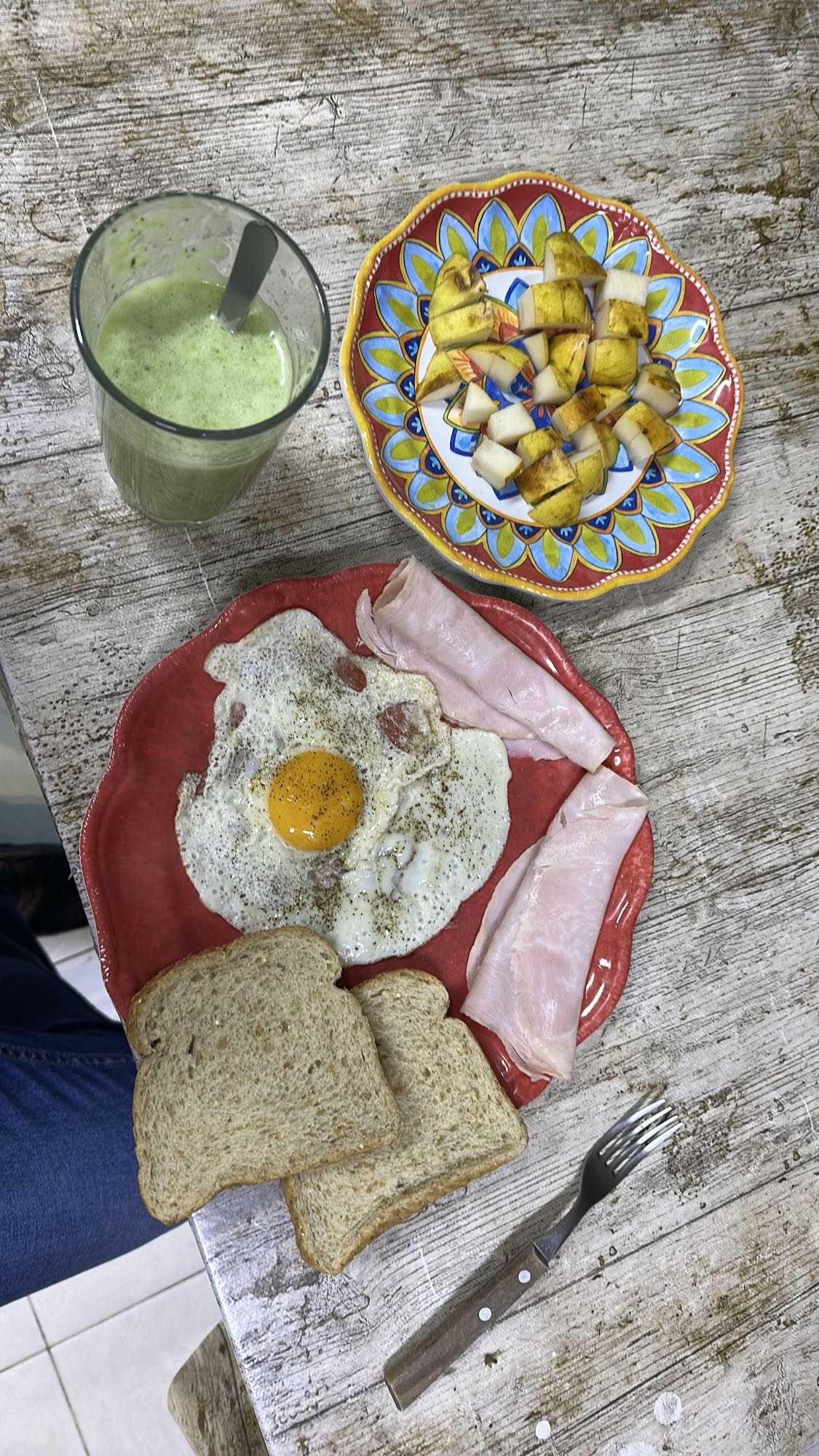 Desayuno mixto saludable