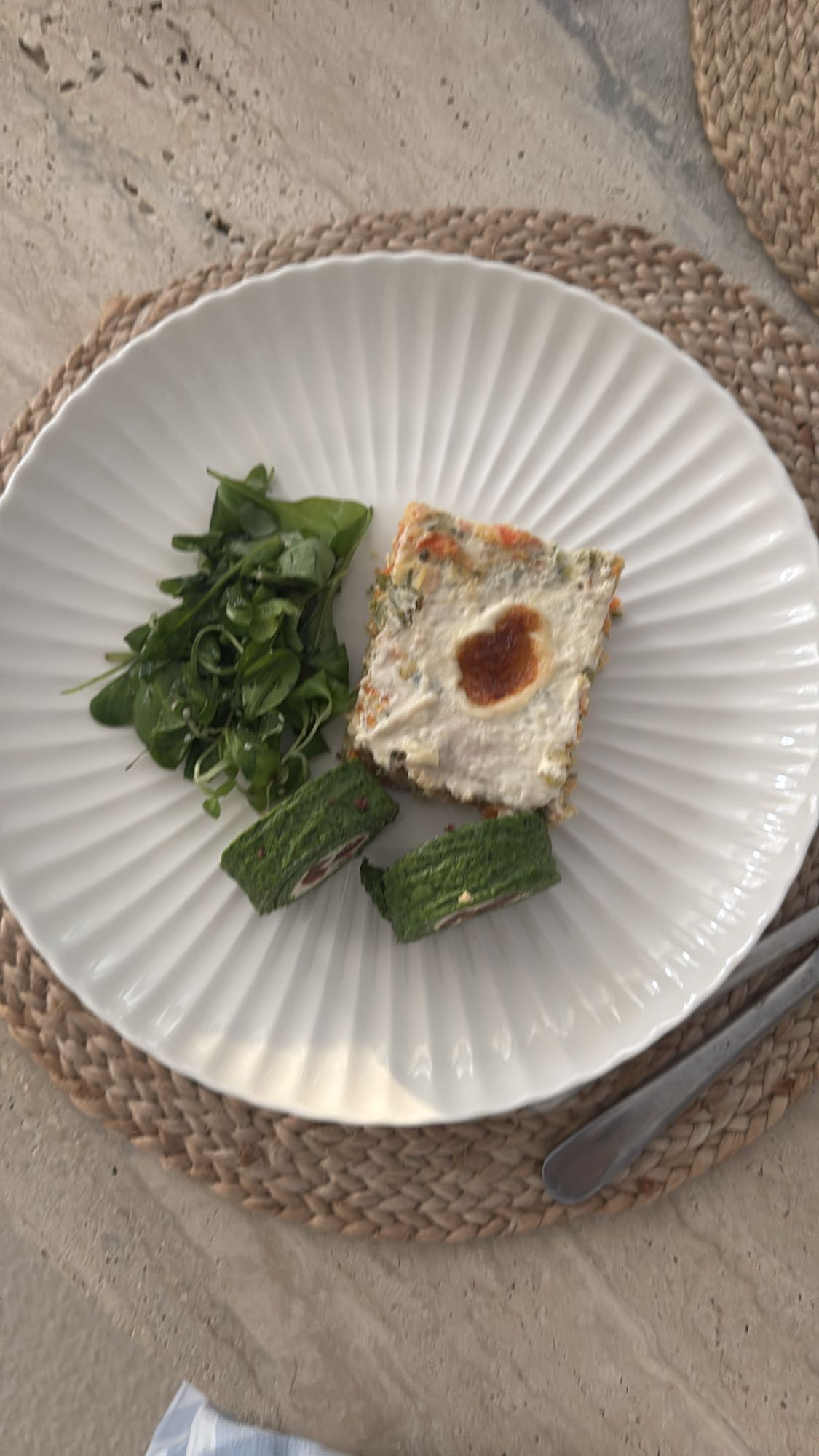 Овощная запеканка с зеленью