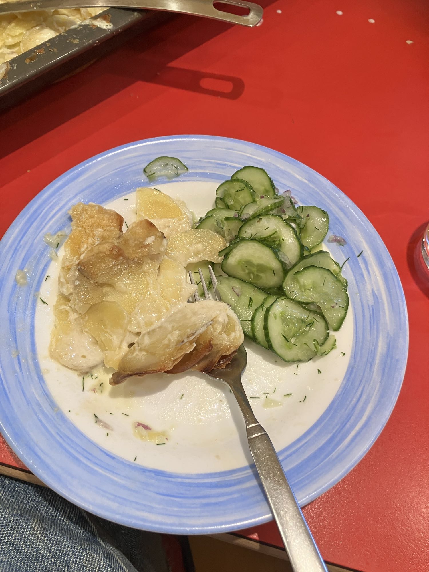 Gratinado com pepino