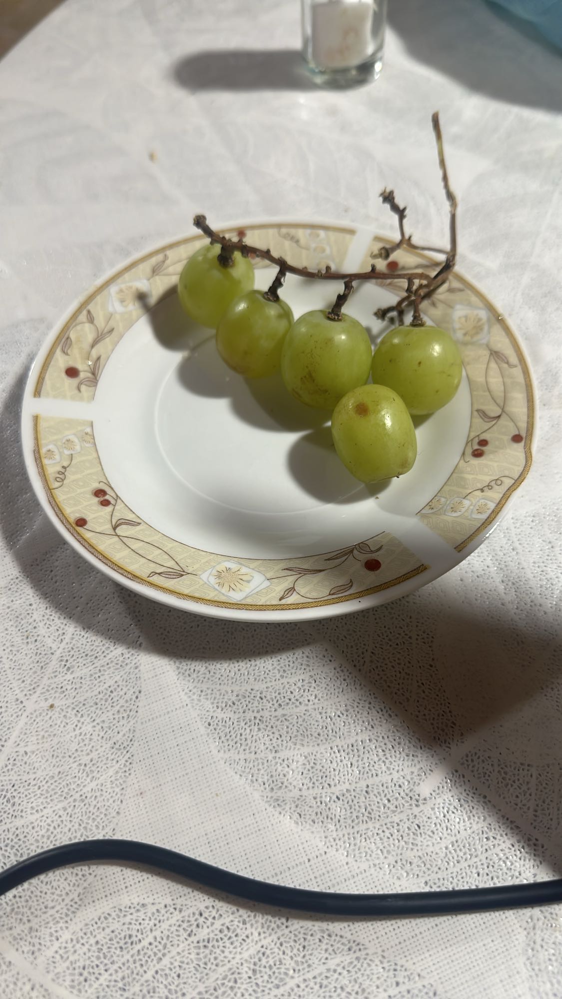uvas verdes frescas