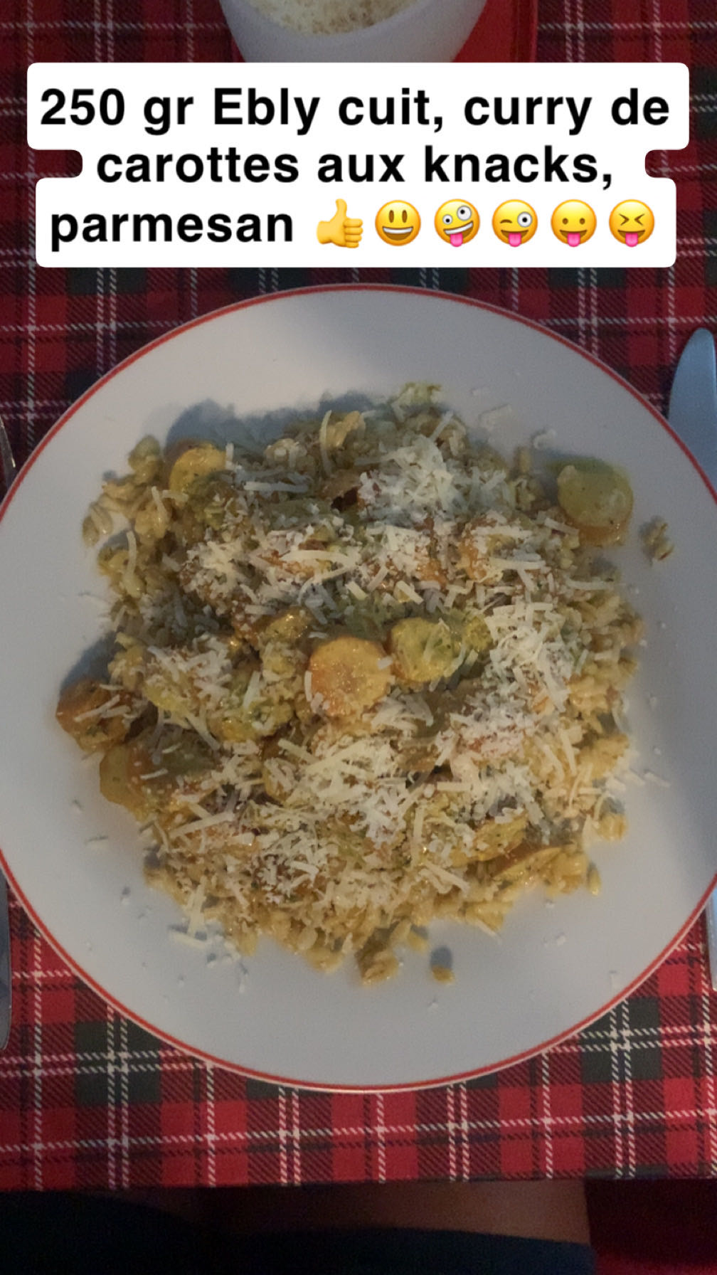 Ebly curry carottes knacks