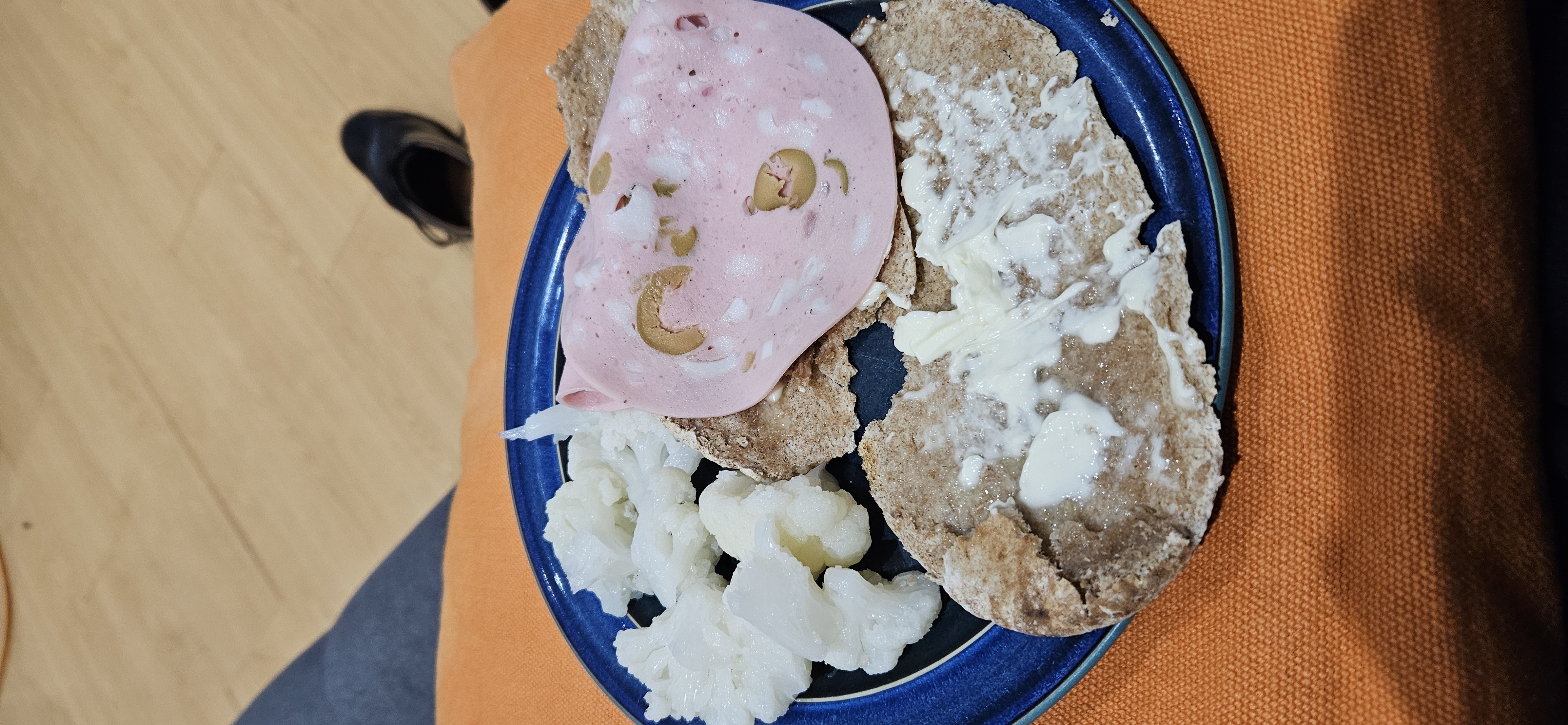 Crackers with toppings