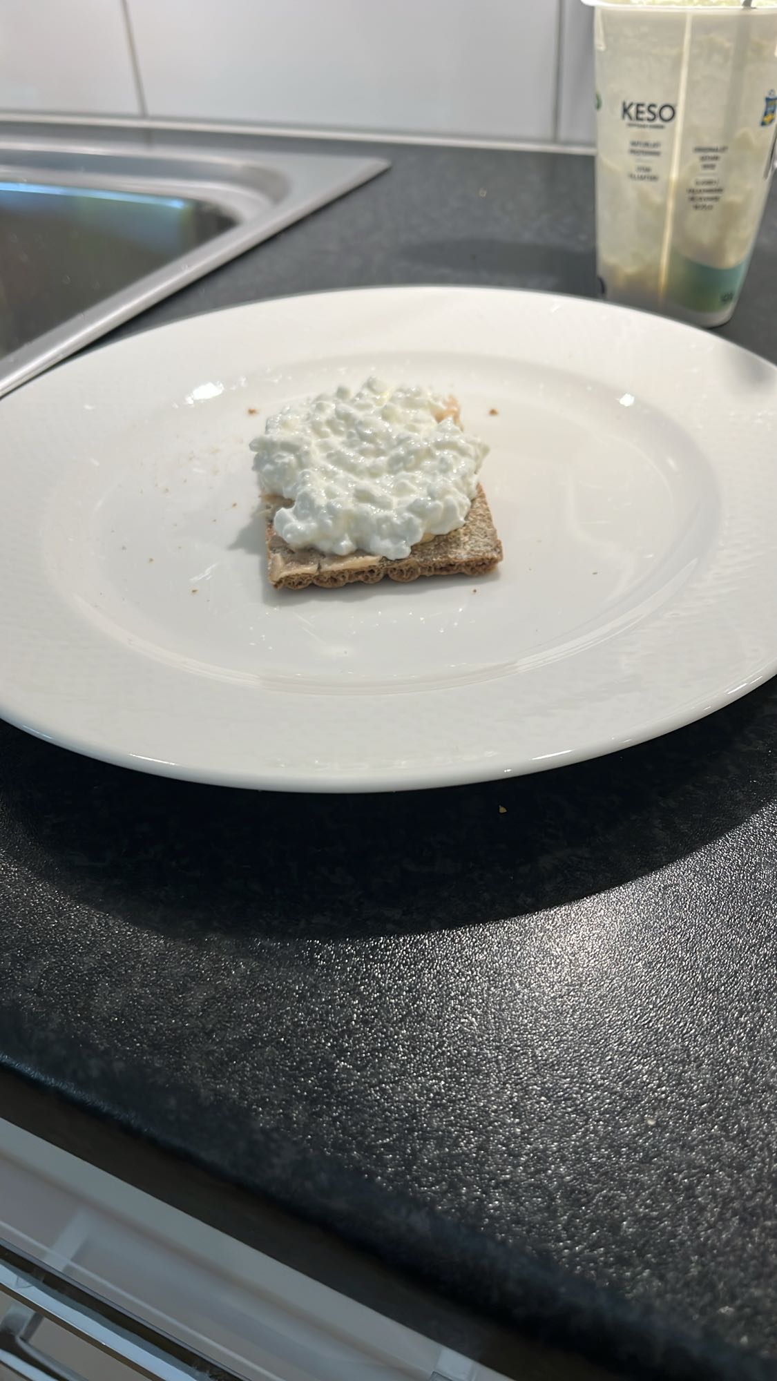 Knäckebröd med keso