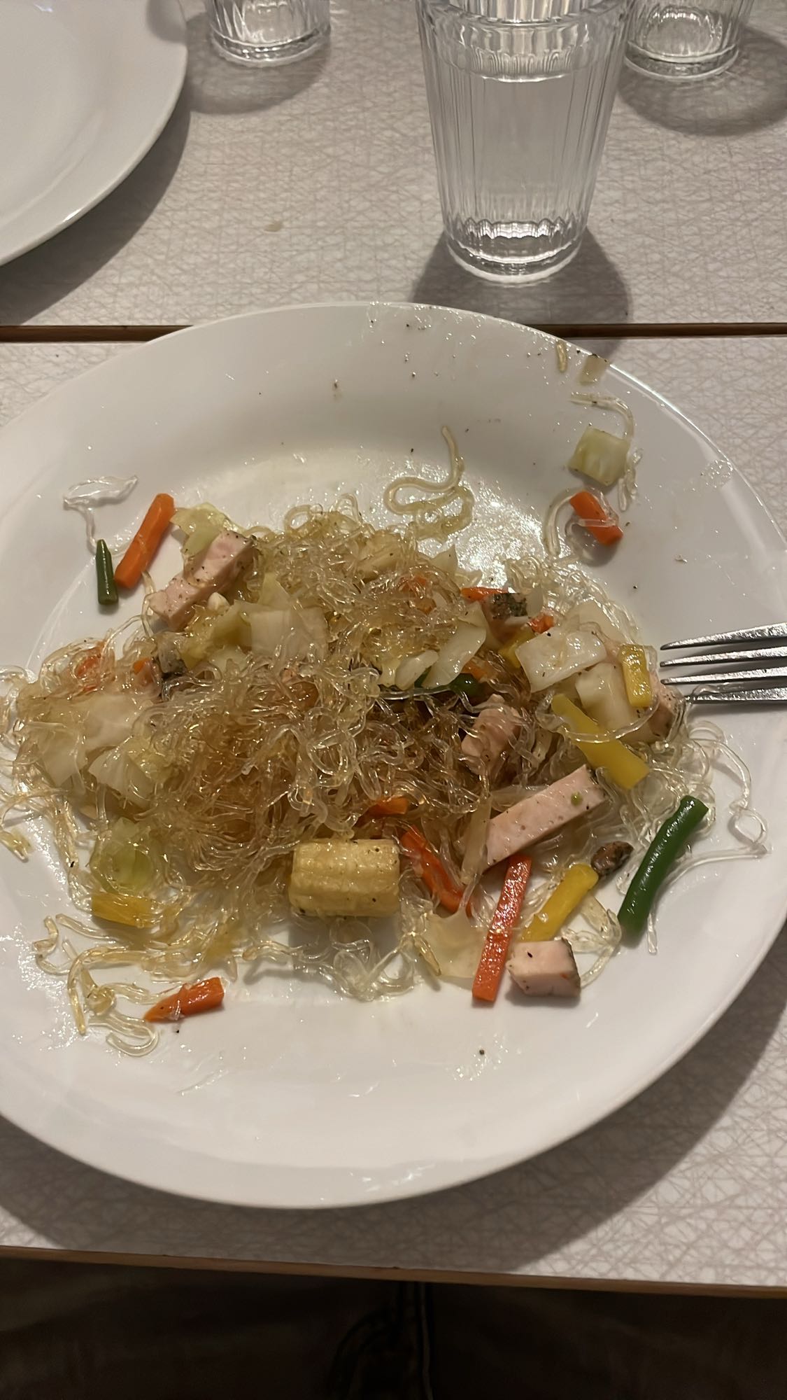 Glasnudlar med grönsaker