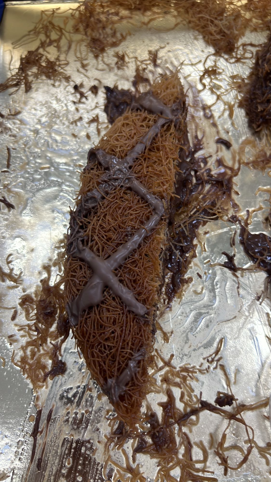 Chocolate Kunafa Roll