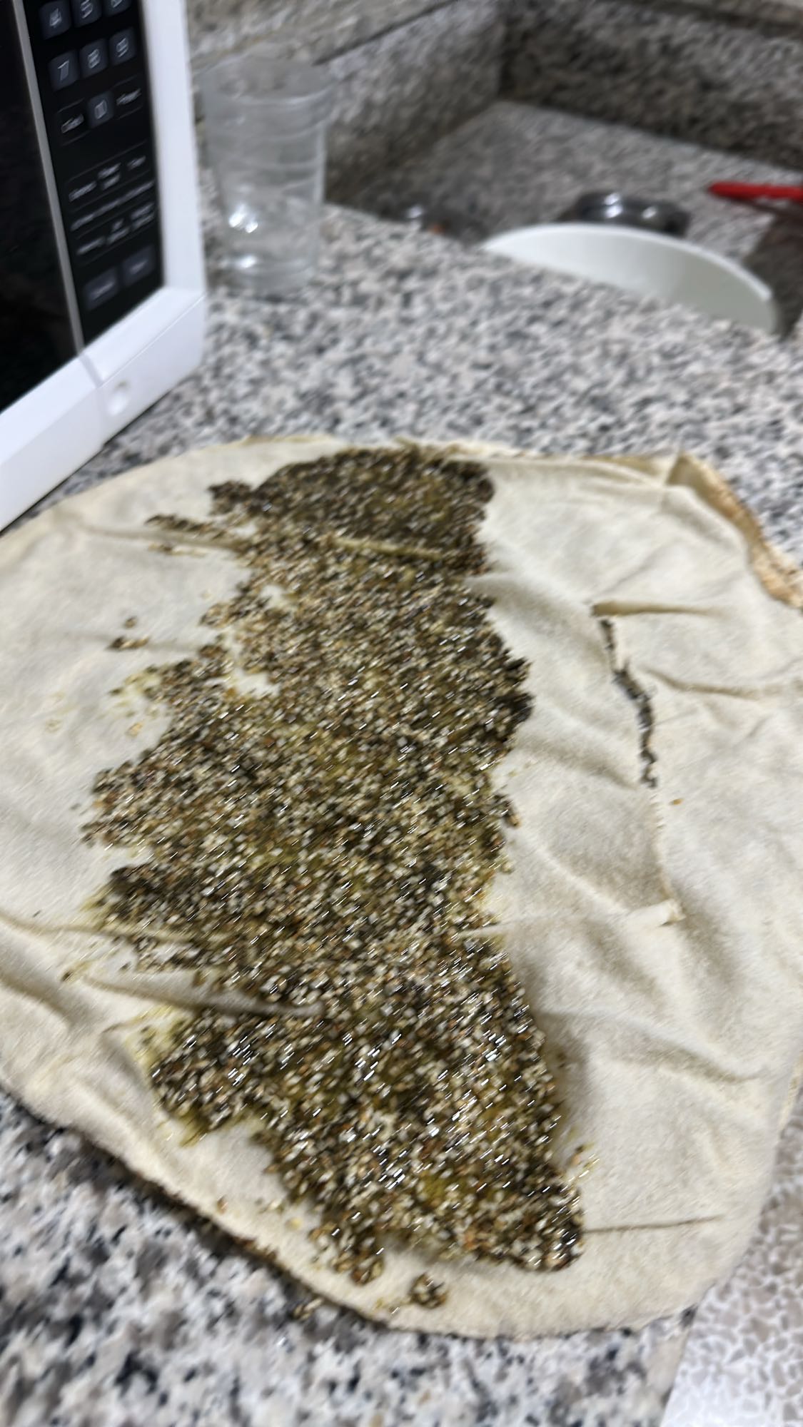 Manakish with zaatar