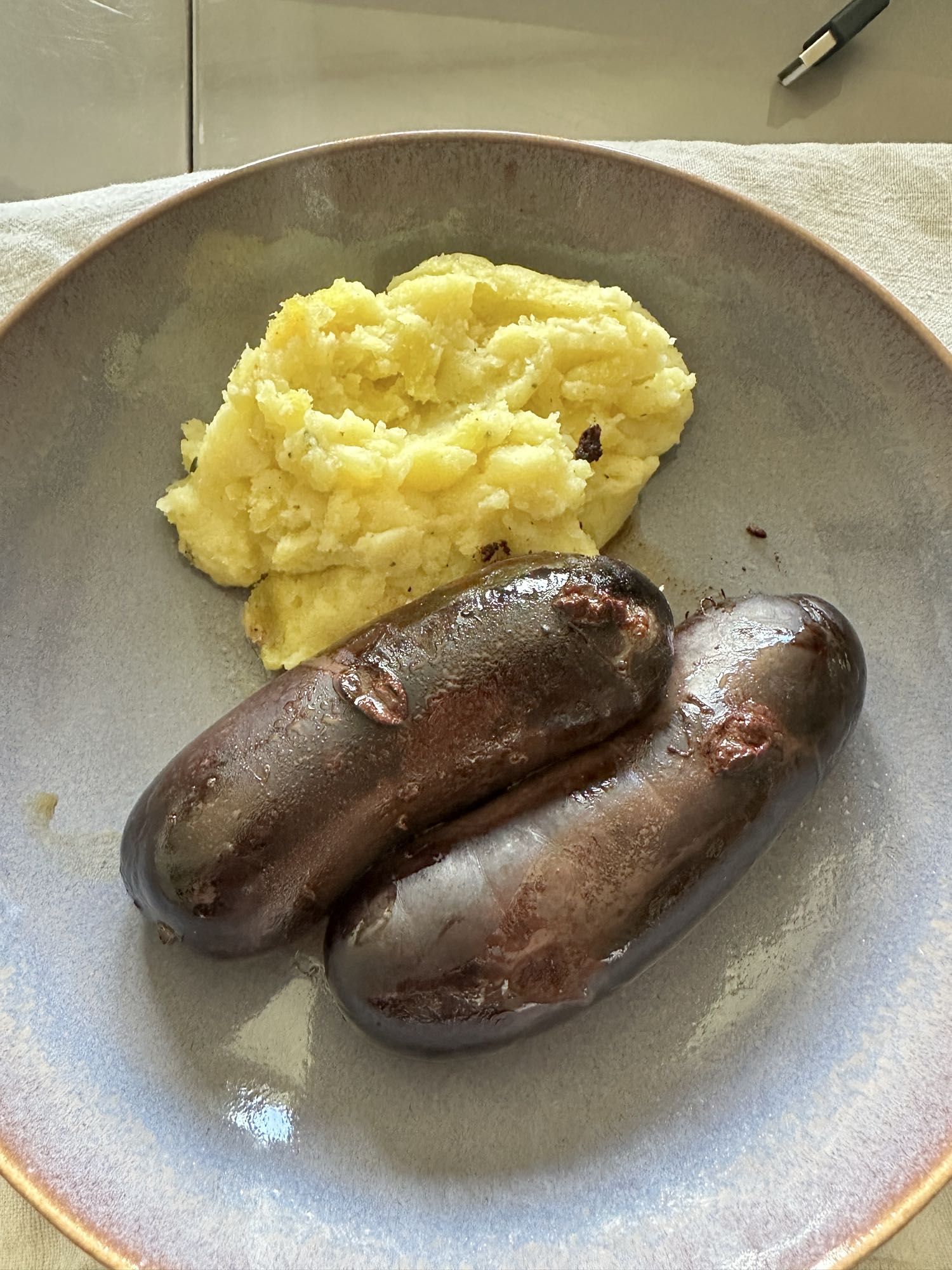 Boudin noir et purée